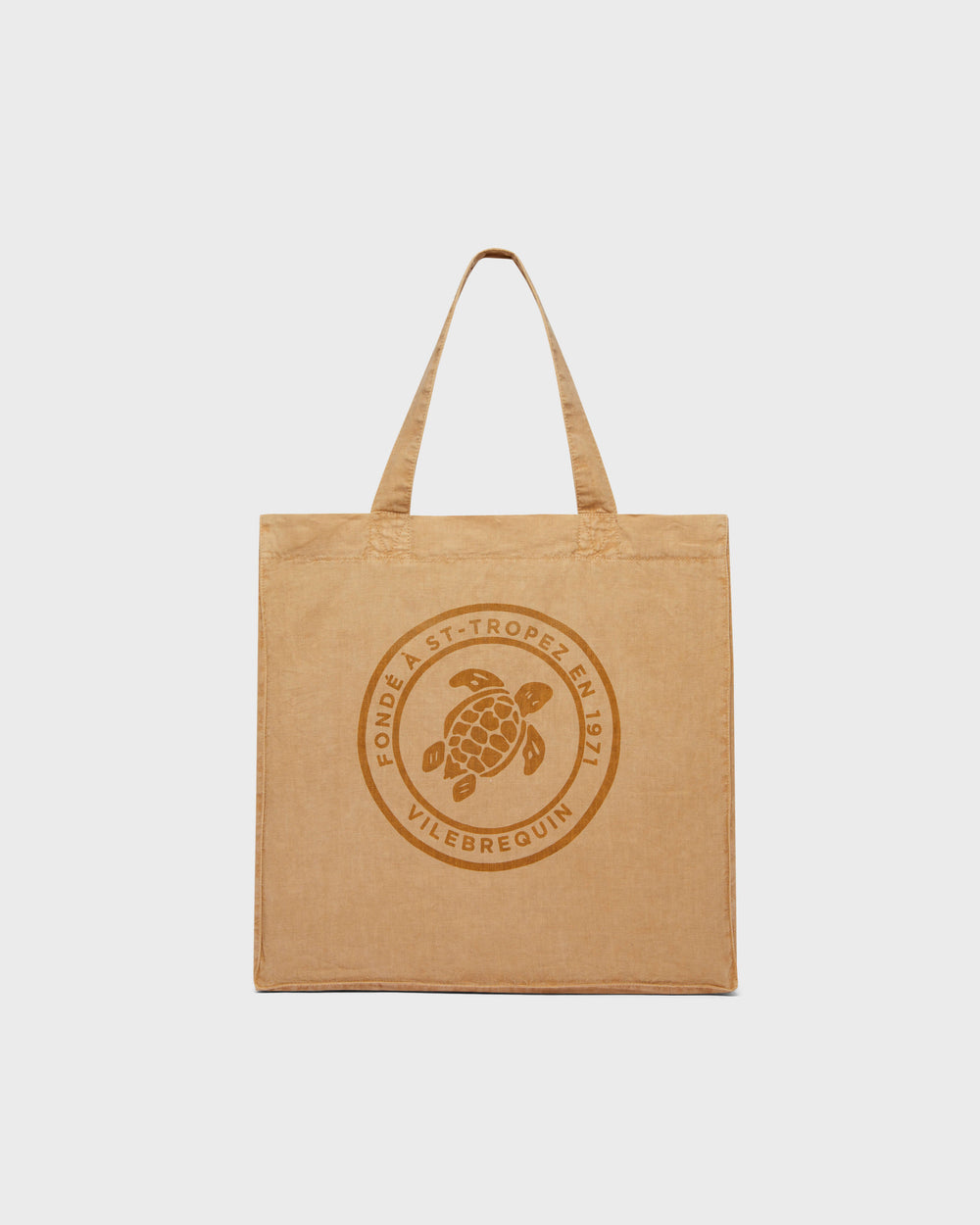 Unisex Linen Beach Bag Solid - Brown Mocha Accessories / Vilebrequin Outlet