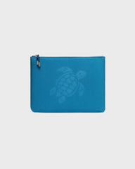 Unisex Neoprene Pouch Solid - Blue Peacock / Vilebrequin Discount