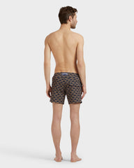 Stretch Short Flat Belt Swim Shorts Turtles Chain - Blue Navy / Vilebrequin Sale