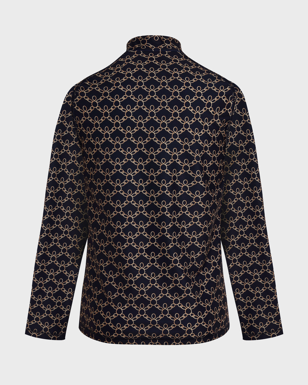 Zipped Long Sleeves Rashguard Turtles Chain - Blue Navy / Vilebrequin For sale