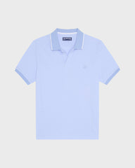 Cotton Polo Shirt Solid - Blue Cloudy / Vilebrequin US