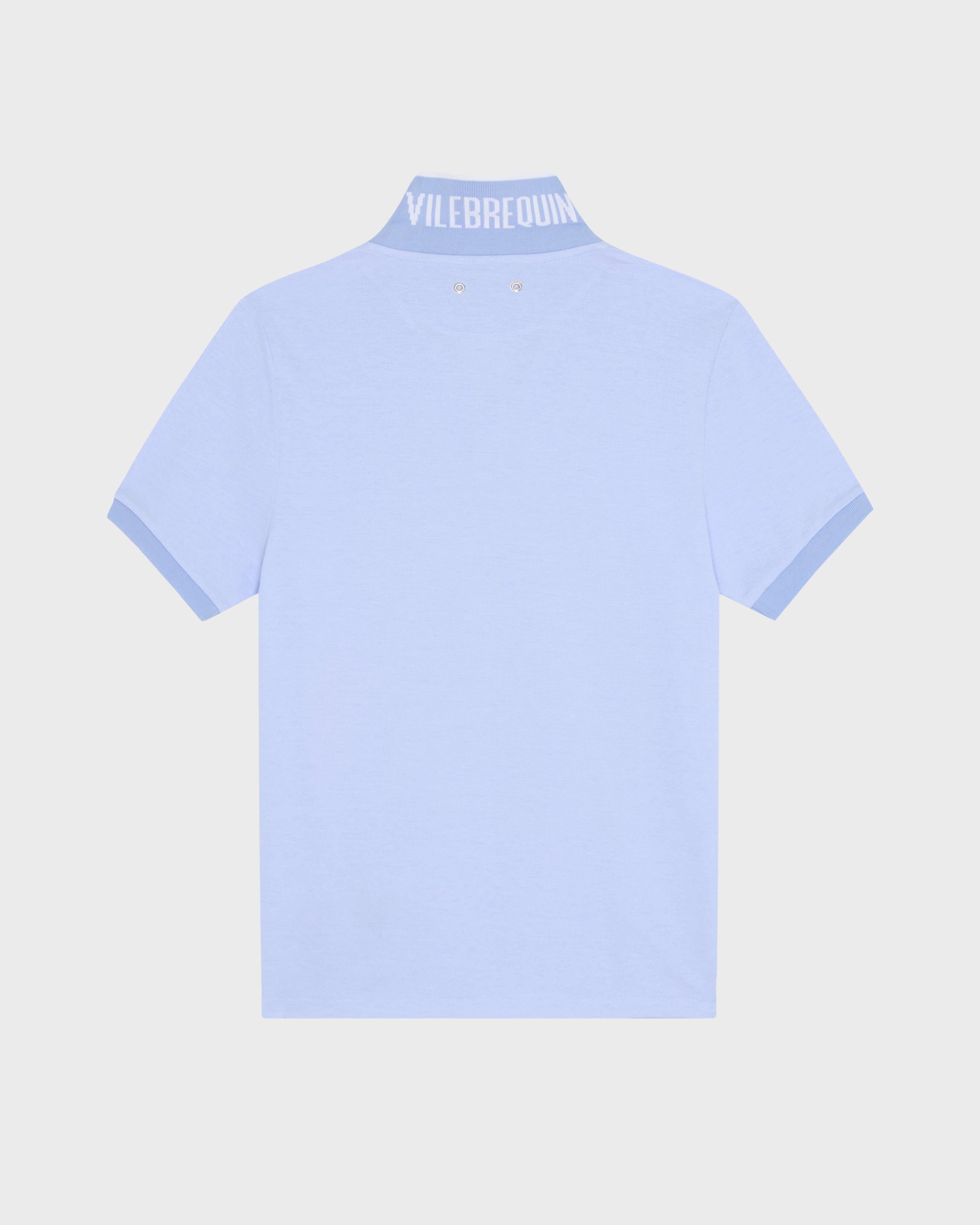 Cotton Polo Shirt Solid - Blue Cloudy / Vilebrequin US