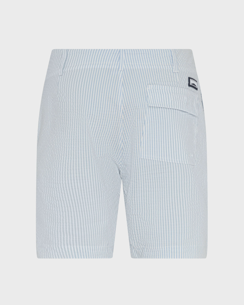 Stretch Cotton Bermuda Shorts Seersuckers Stripes - Blue Cloudy / Vilebrequin Online