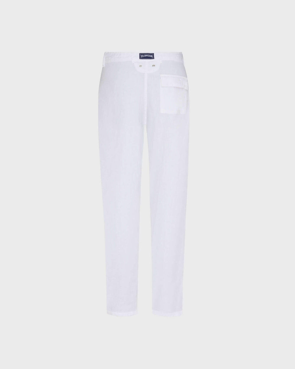 Straight Linen Pants Solid - White Pants / Vilebrequin For sale