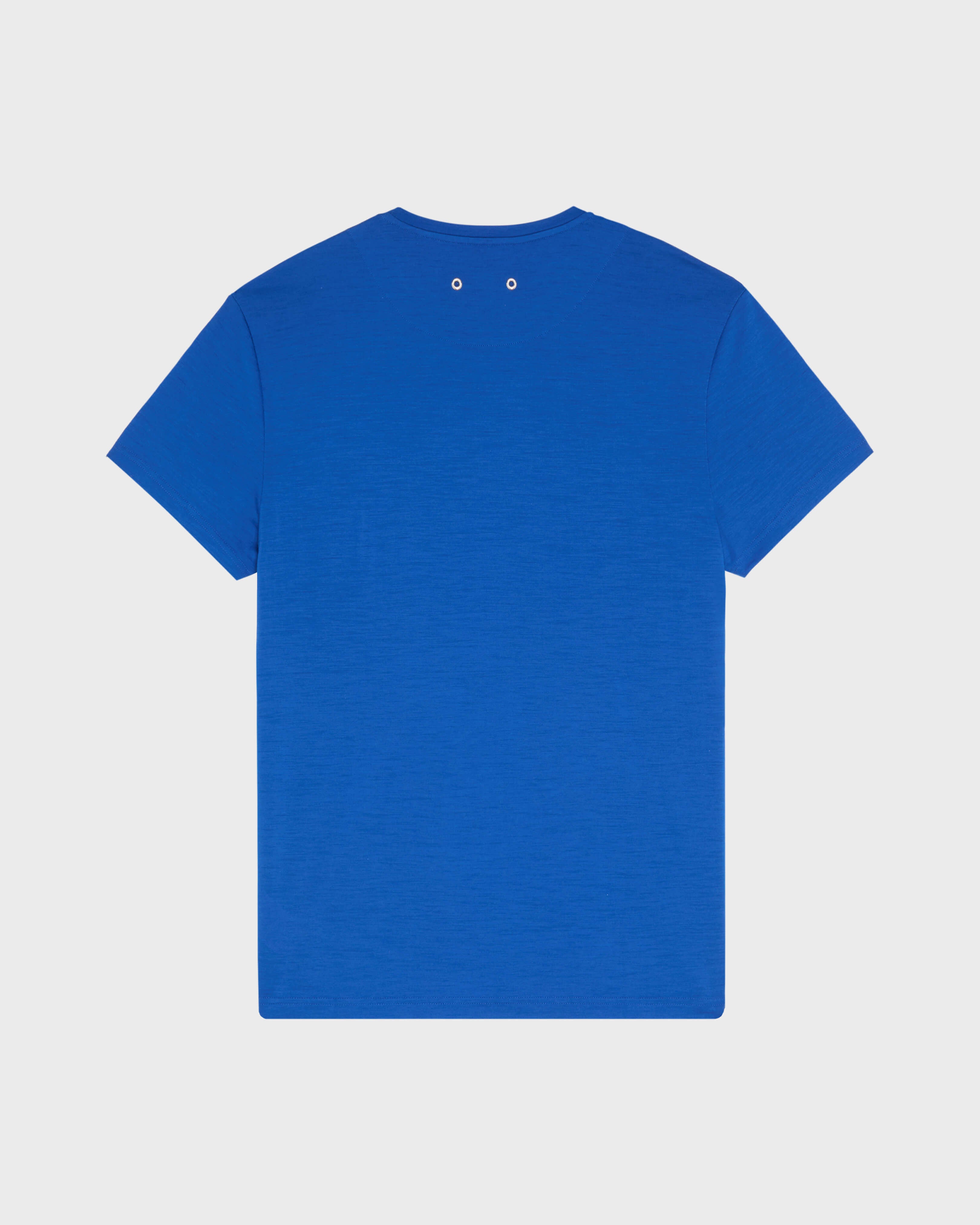 Wool T-shirt Solid - Sea blue / Vilebrequin Outlet