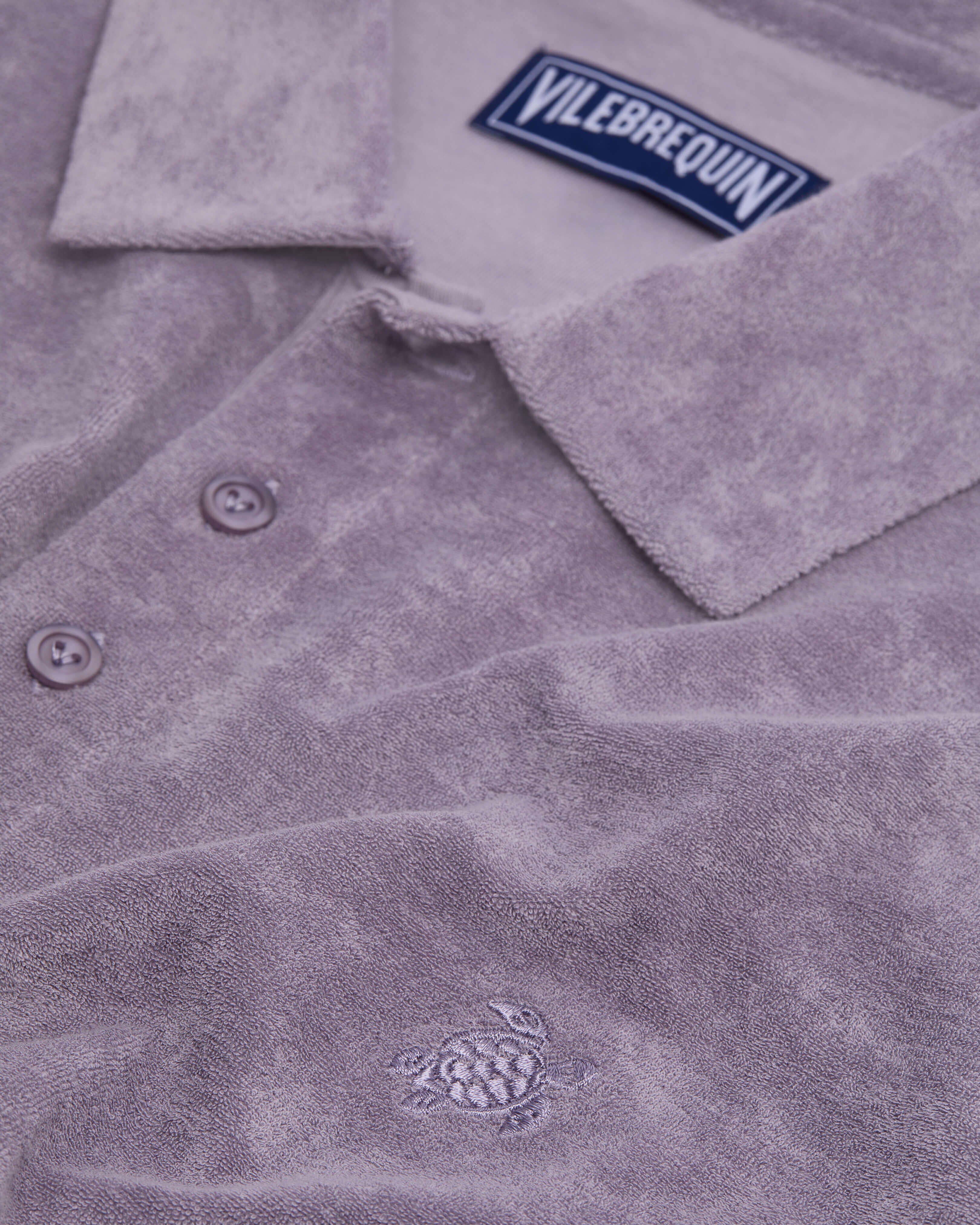 Terry Polo Shirt Solid - Purple Ouragan / Vilebrequin US