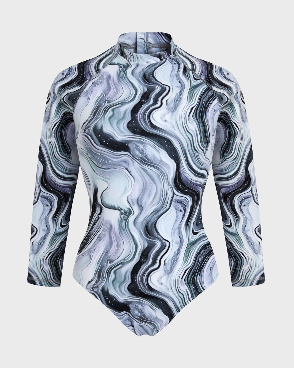 One-piece UV Protection Rashguard Marble - White / Vilebrequin On sale