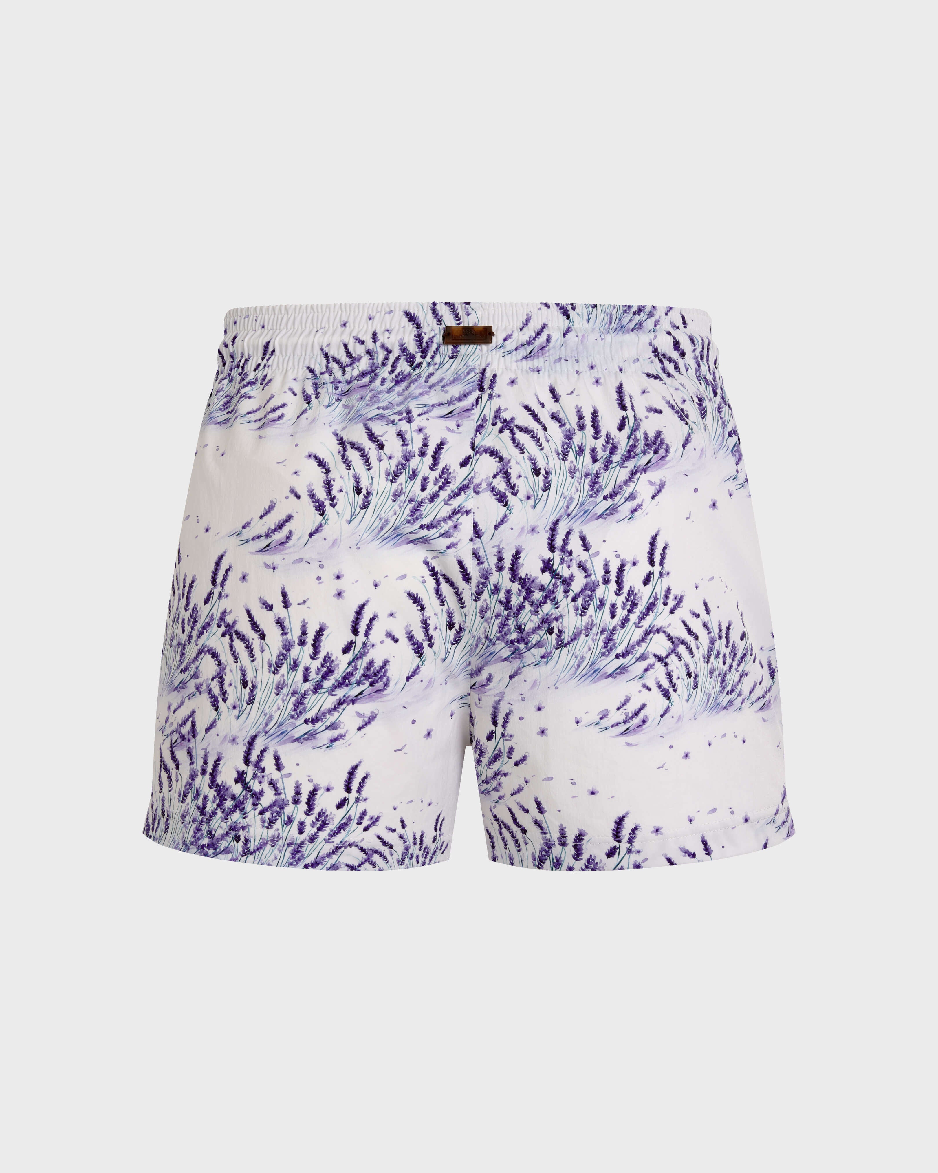 Stretch Swim Trunks Lavender - White / Vilebrequin Discount
