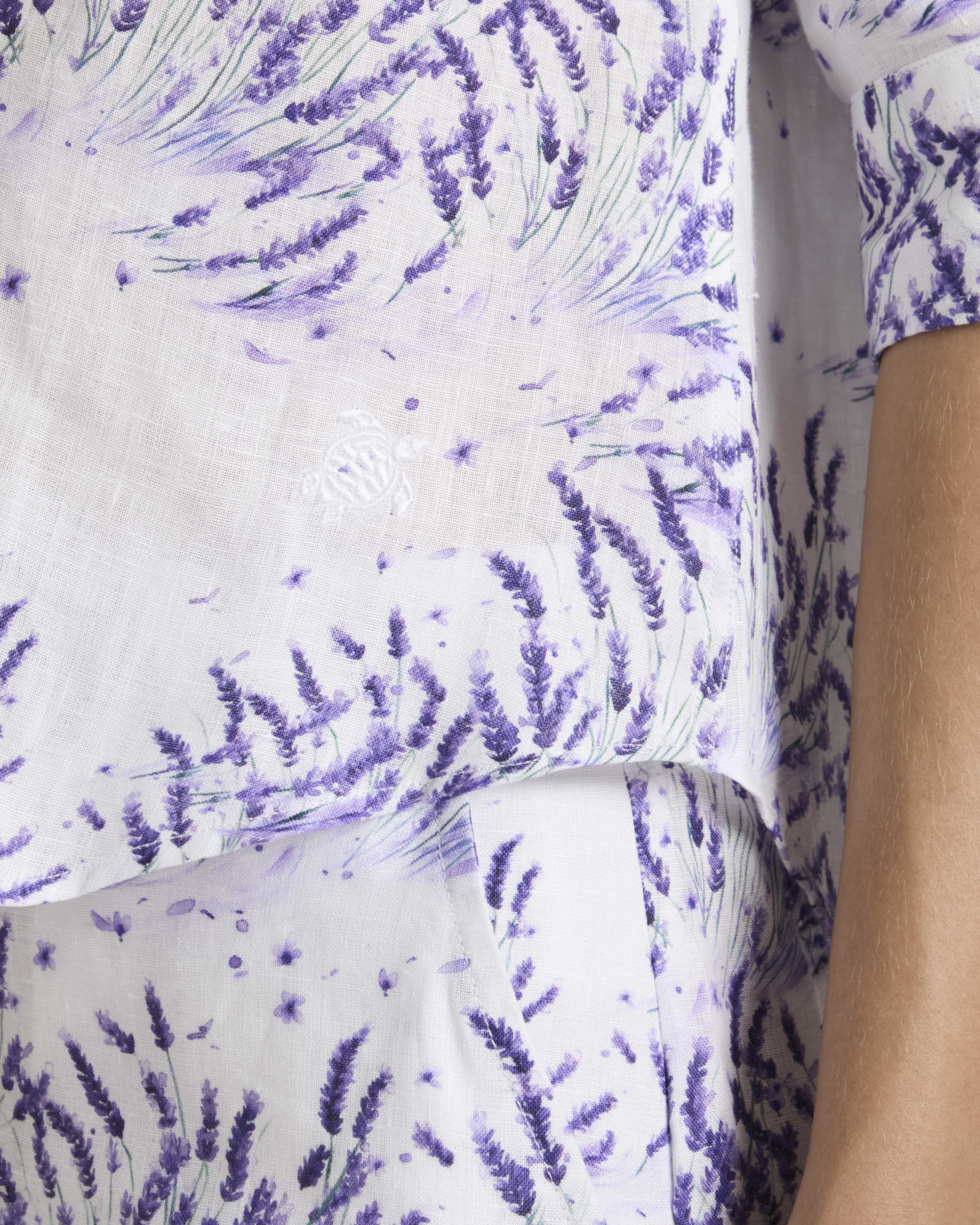 Linen Shirt Lavender - White / Vilebrequin Outlet