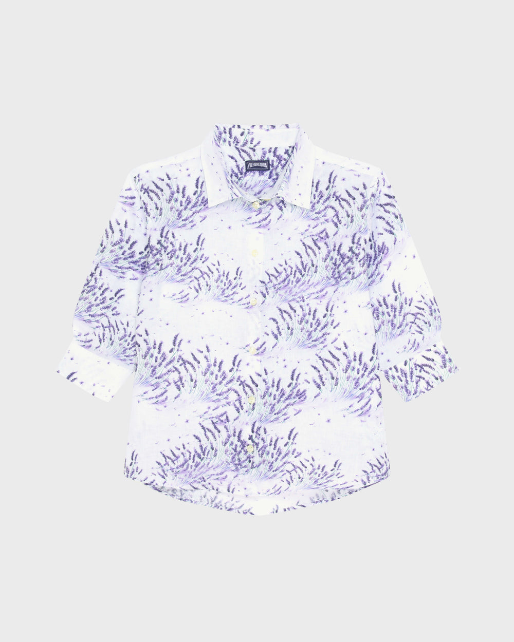 Linen Shirt Lavender - White / Vilebrequin Outlet