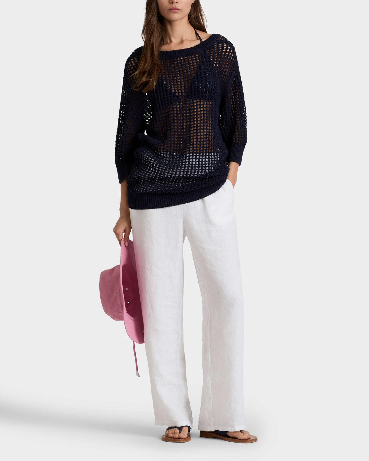 Crochet Sweater Solid - Blue Navy / Vilebrequin US