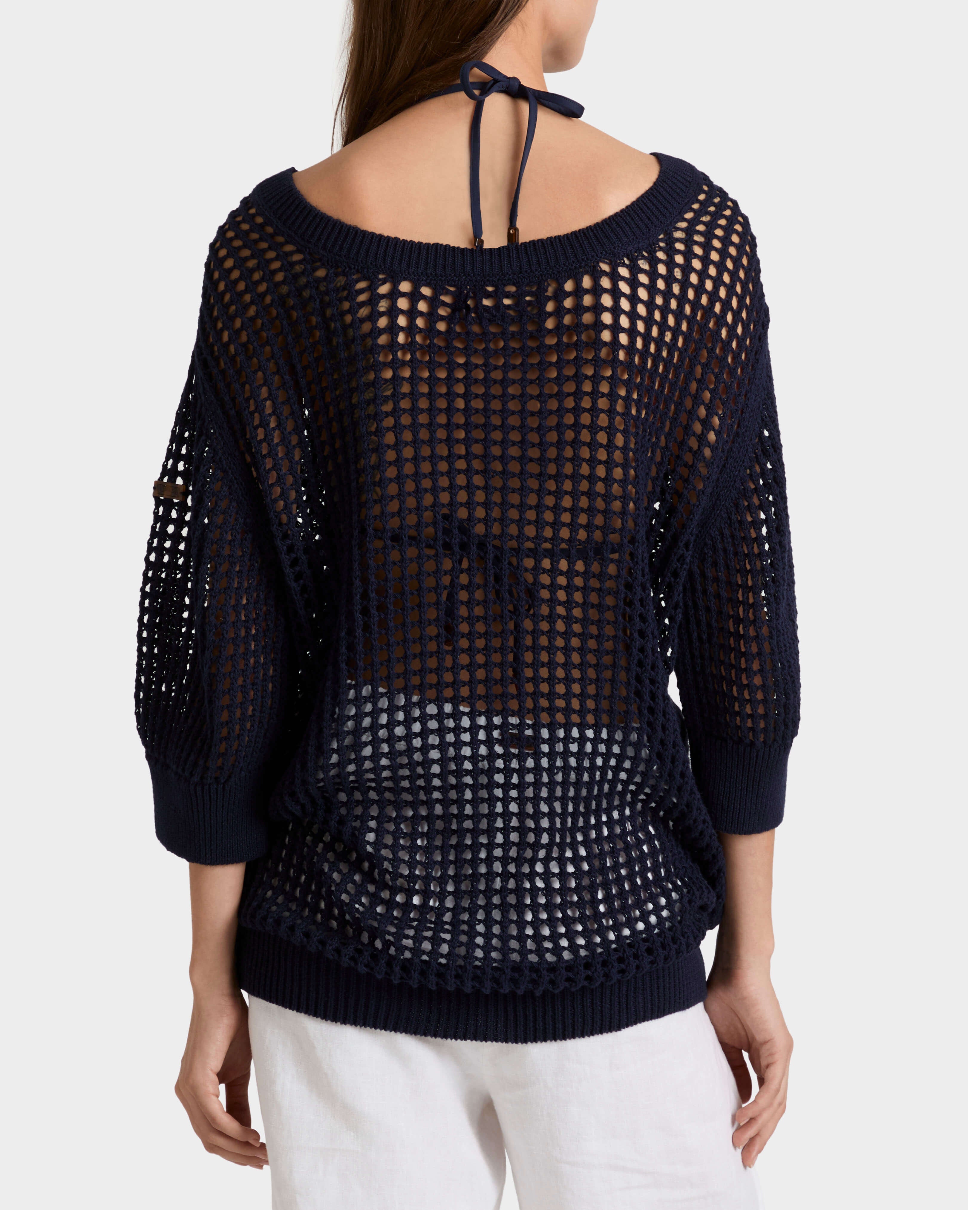 Crochet Sweater Solid - Blue Navy / Vilebrequin US