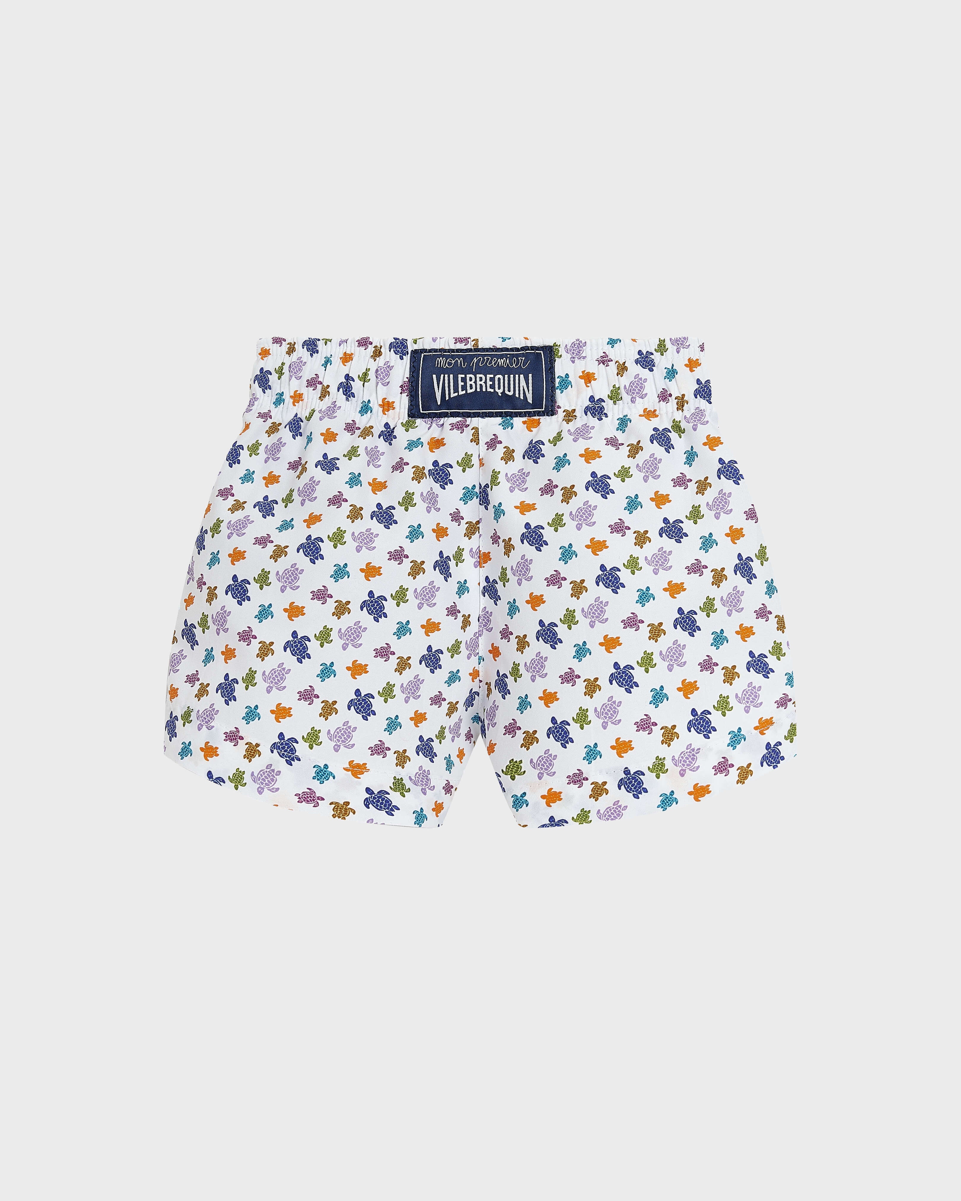Baby Swim Trunks Micro Ronde des Tortues - White / Vilebrequin For sale
