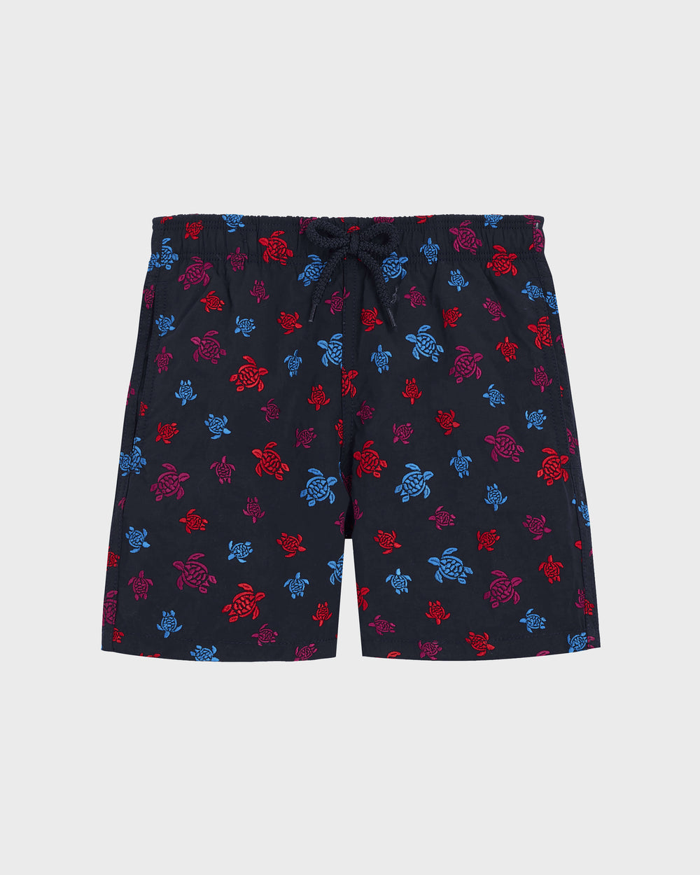 Boys Embroidered Swim Shorts Ronde des Tortues - Blue Navy / Vilebrequin US