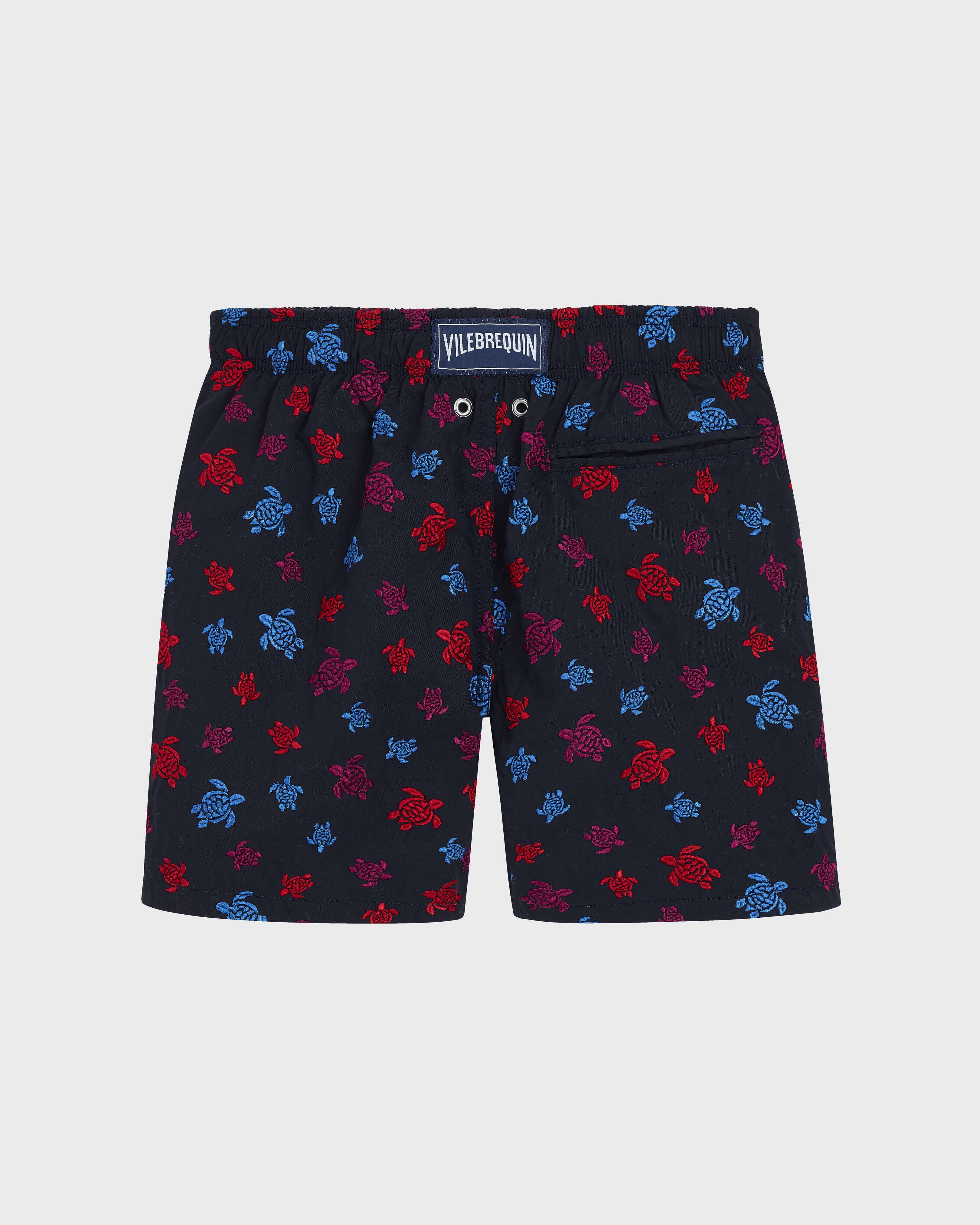 Boys Embroidered Swim Shorts Ronde des Tortues - Blue Navy / Vilebrequin US