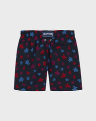 Boys Embroidered Swim Shorts Ronde des Tortues - Blue Navy / Vilebrequin US