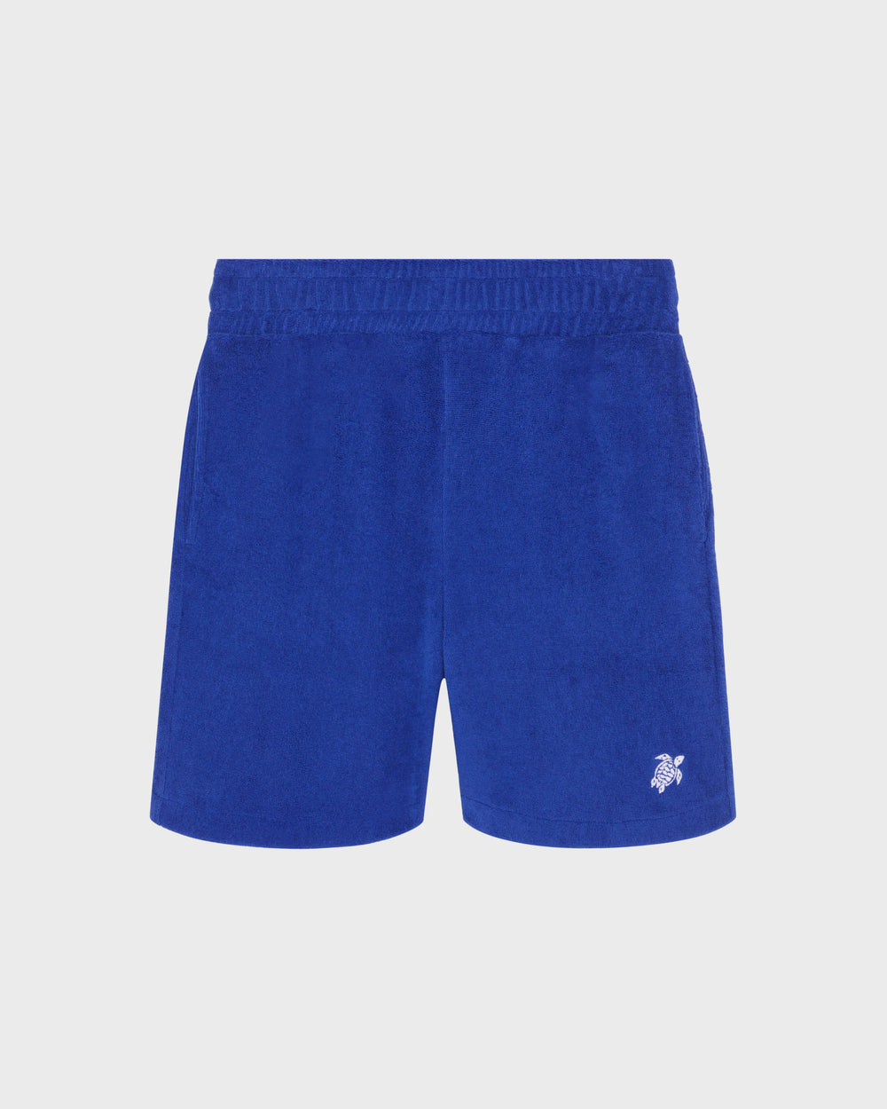 Boys Terry Bermuda Shorts Embroidered Turtle - Blue Marrakech / Vilebrequin Discount