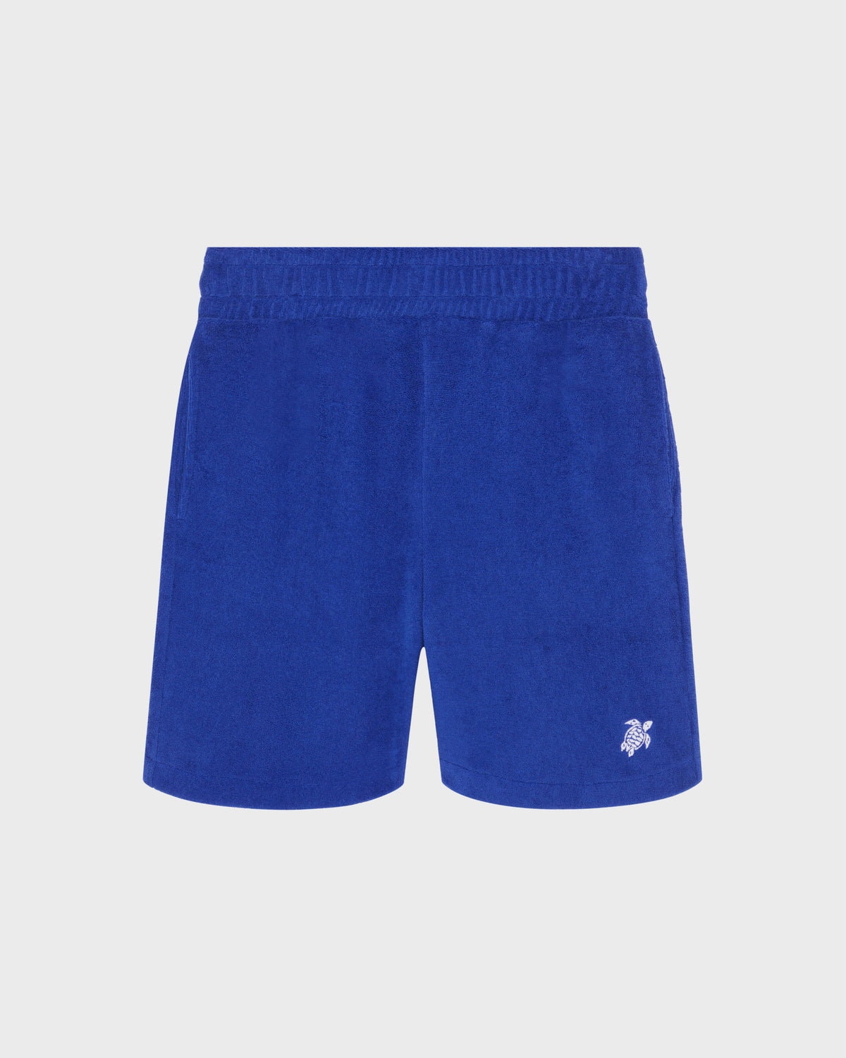 Boys Terry Bermuda Shorts Embroidered Turtle - Blue Marrakech / Vilebrequin Discount