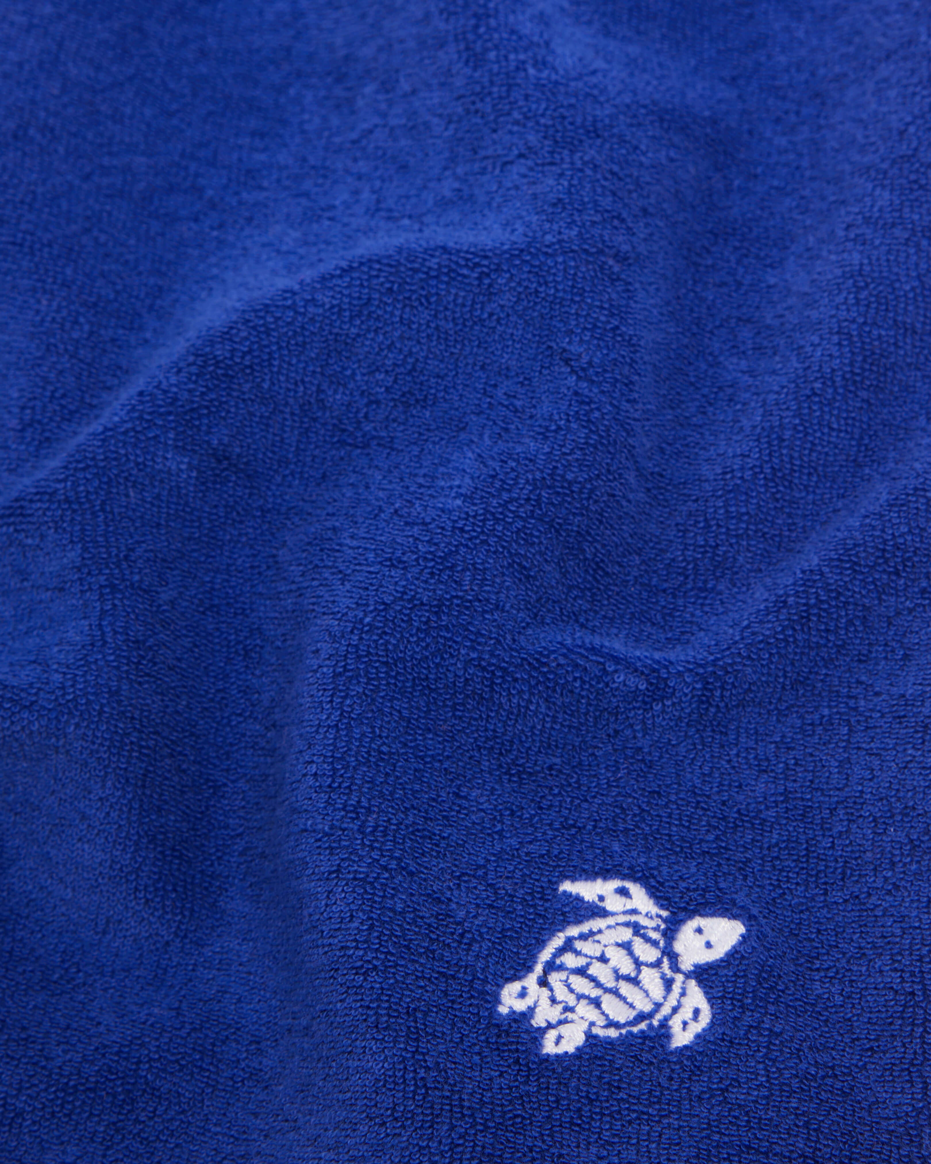 Boys Terry Bermuda Shorts Embroidered Turtle - Blue Marrakech / Vilebrequin Discount