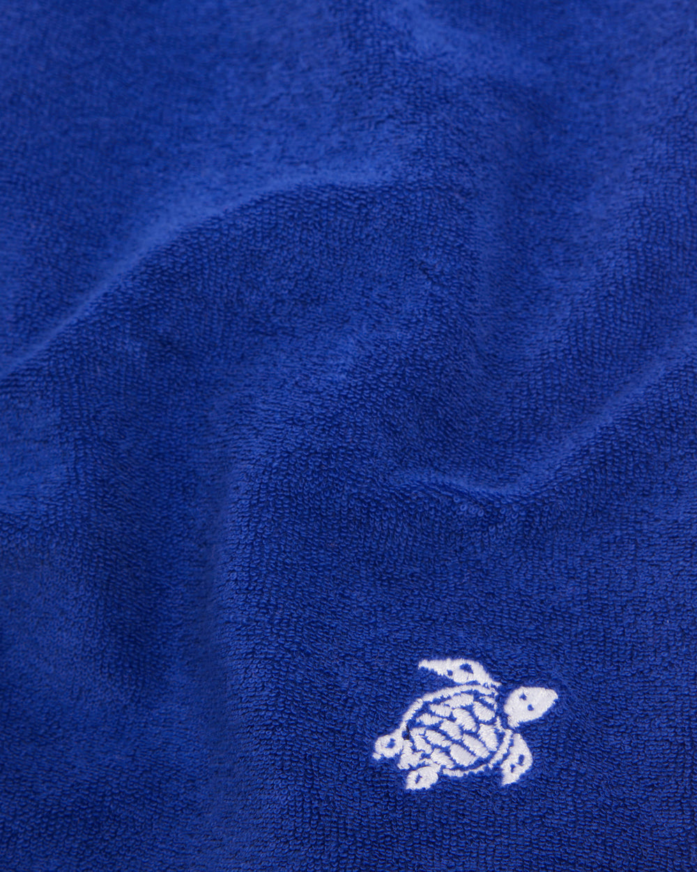 Boys Terry Bermuda Shorts Embroidered Turtle - Blue Marrakech / Vilebrequin Discount