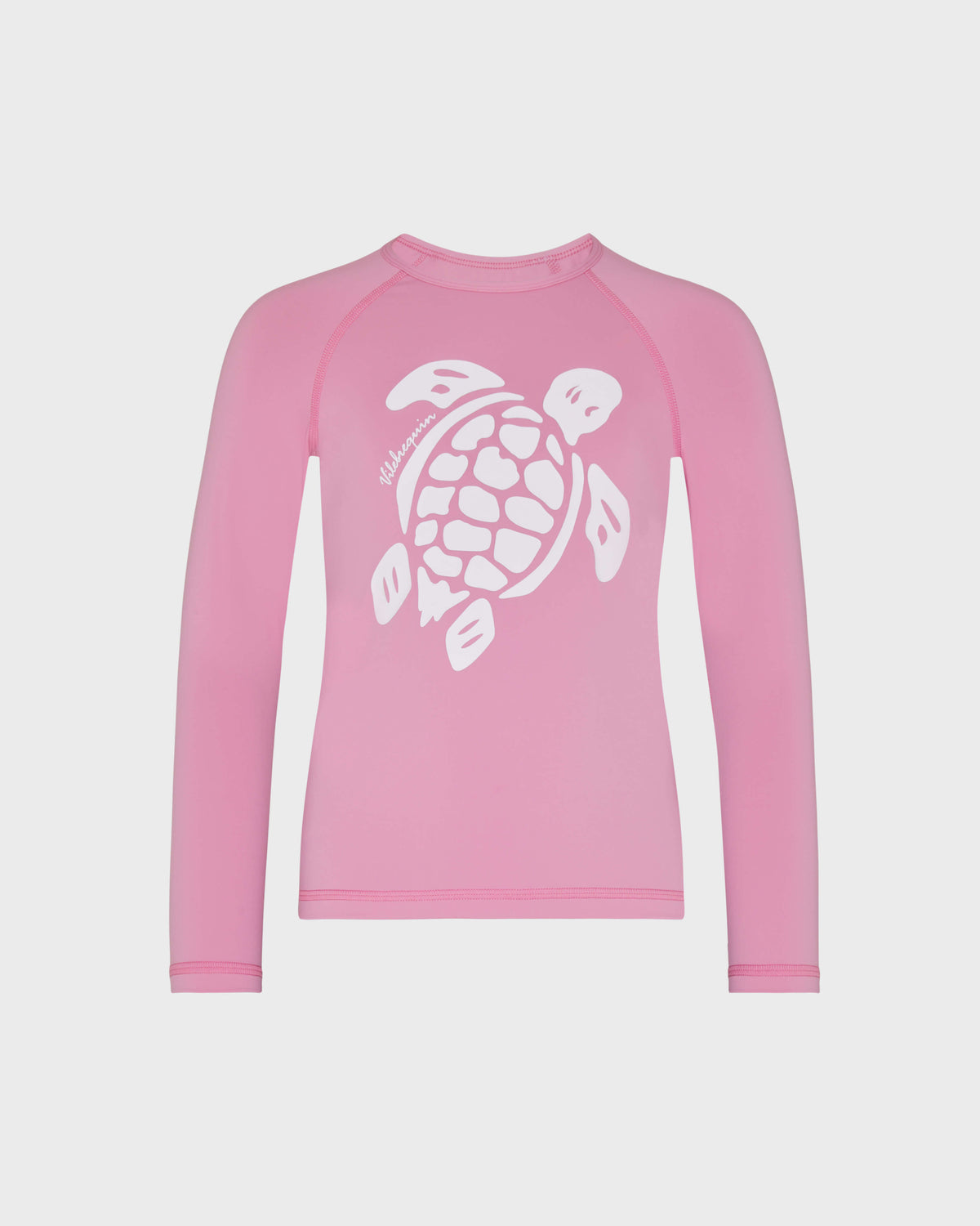 Girls Long Sleeves Rashguard Solid - Pink Boudoir / Vilebrequin Outlet