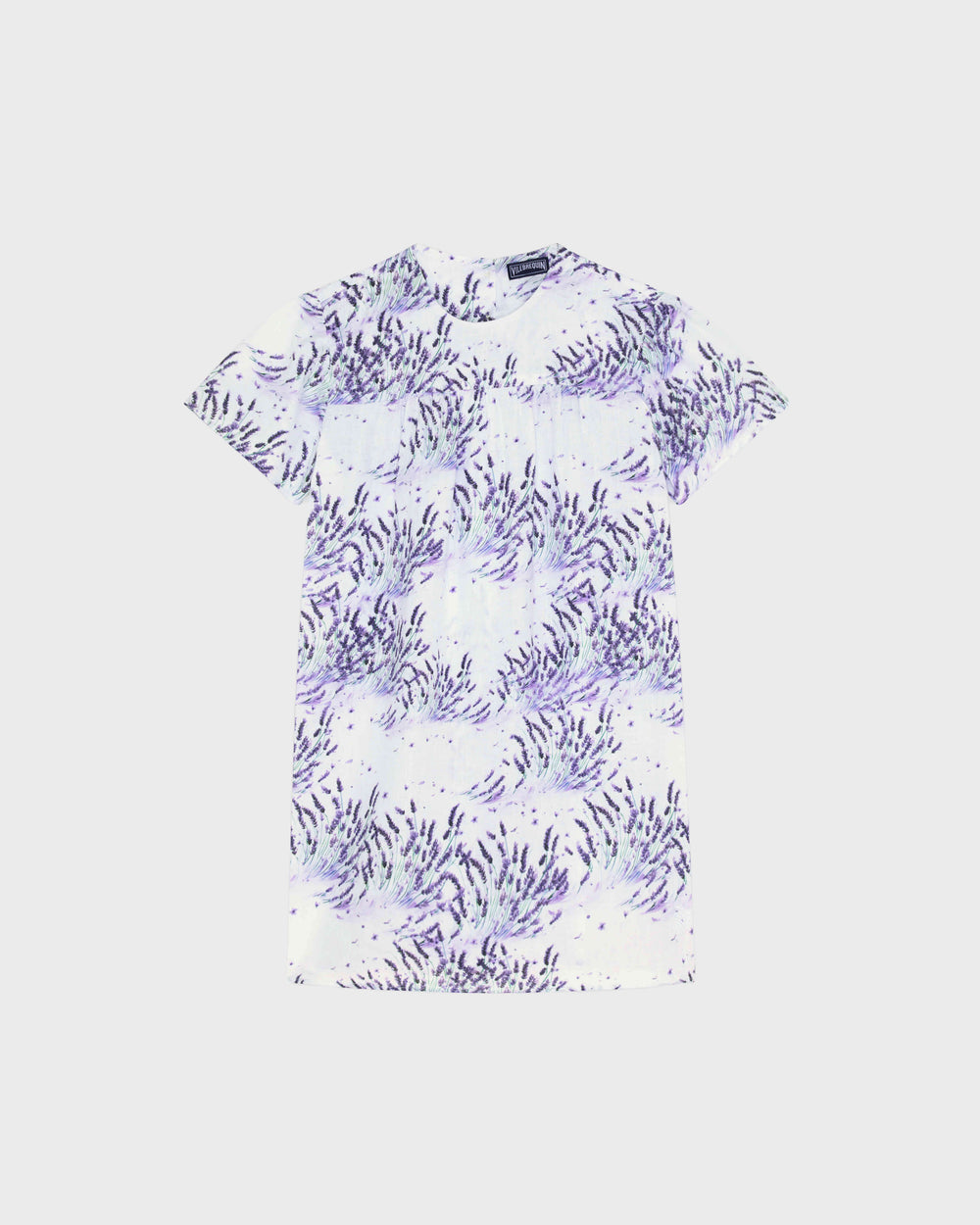 Girls Linen Dress Lavender - White / Vilebrequin Online