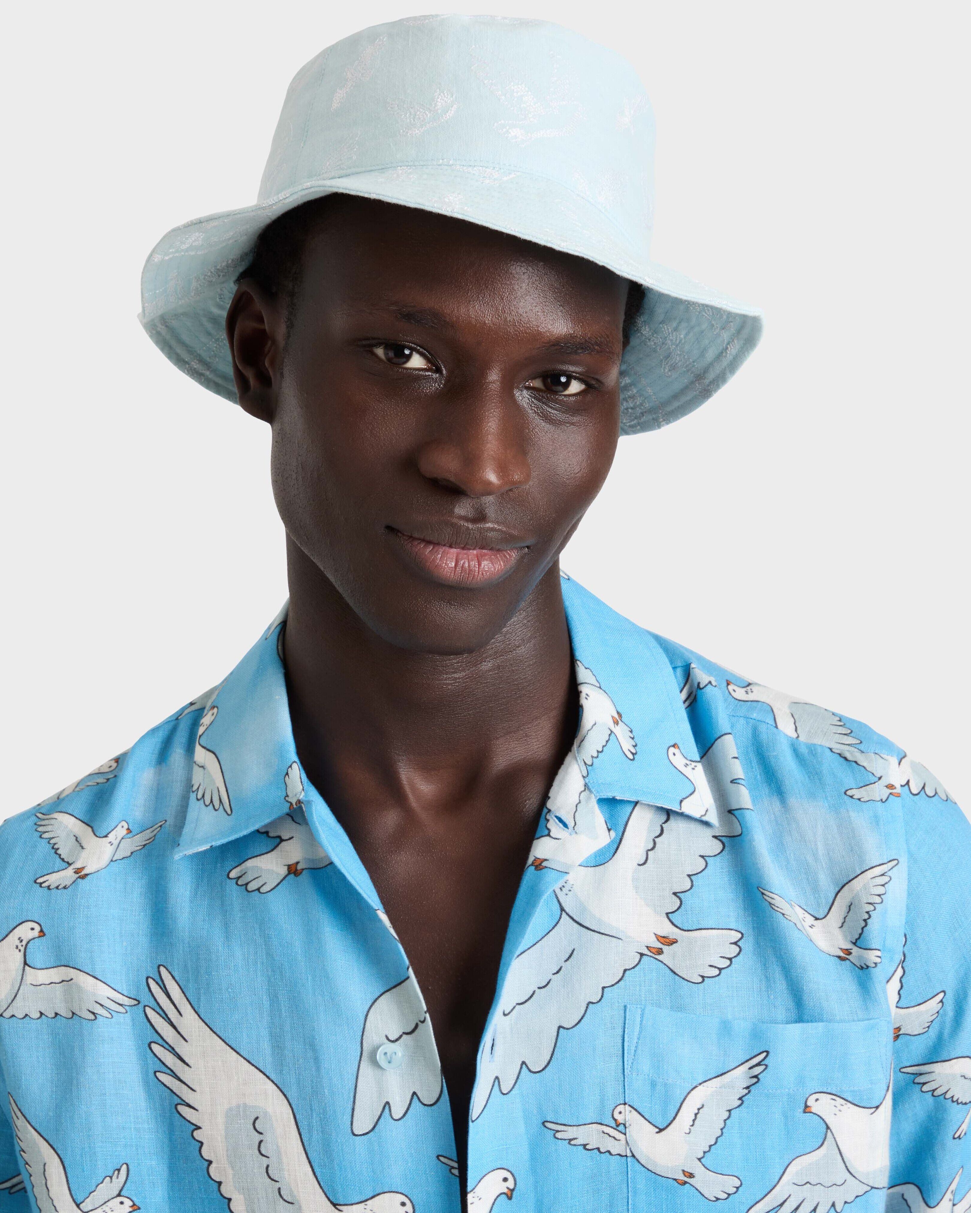 Bucket hat Doves - VBQ x 3.PARADIS - Frosted blue / Vilebrequin Discount