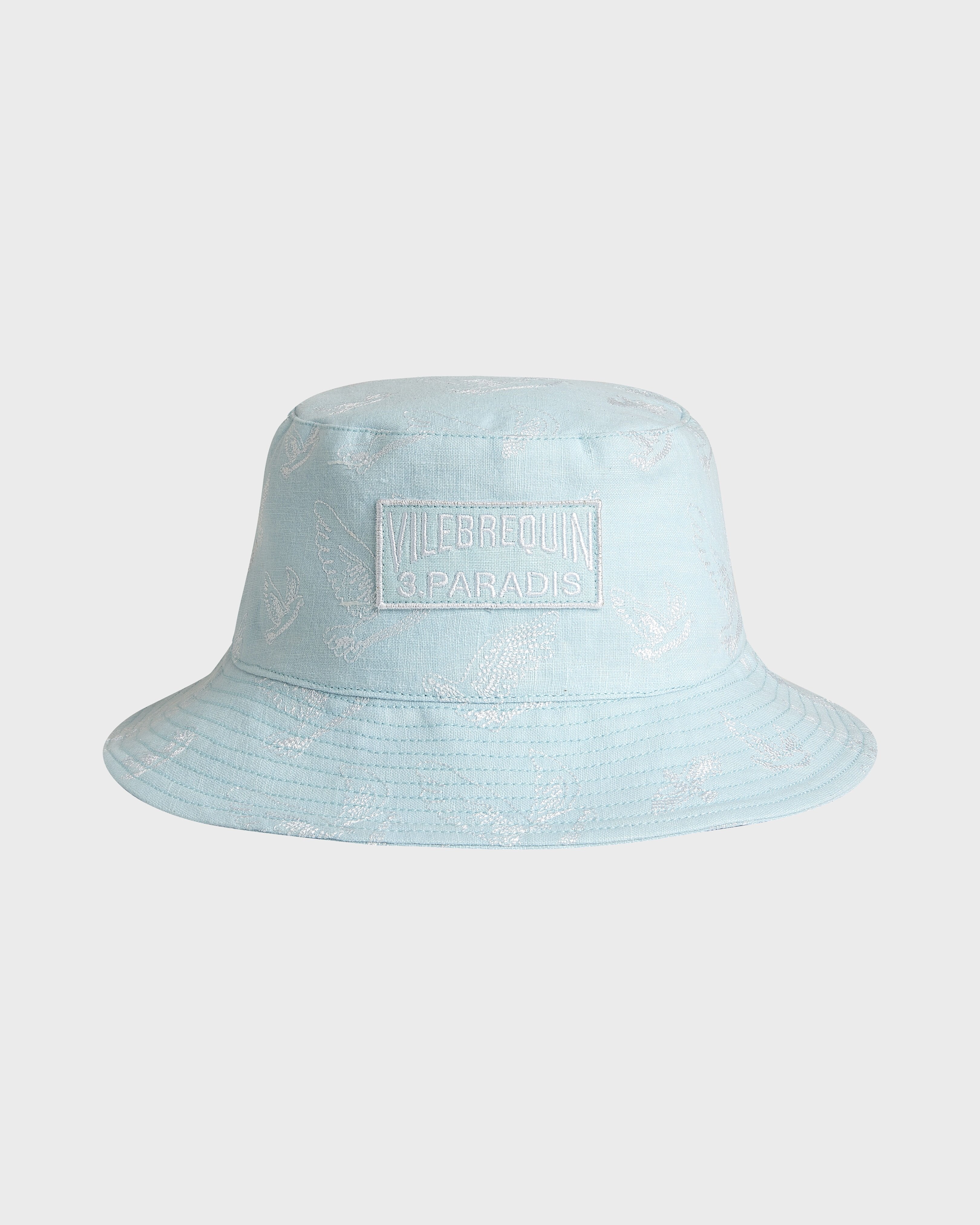Bucket hat Doves - VBQ x 3.PARADIS - Frosted blue / Vilebrequin Discount