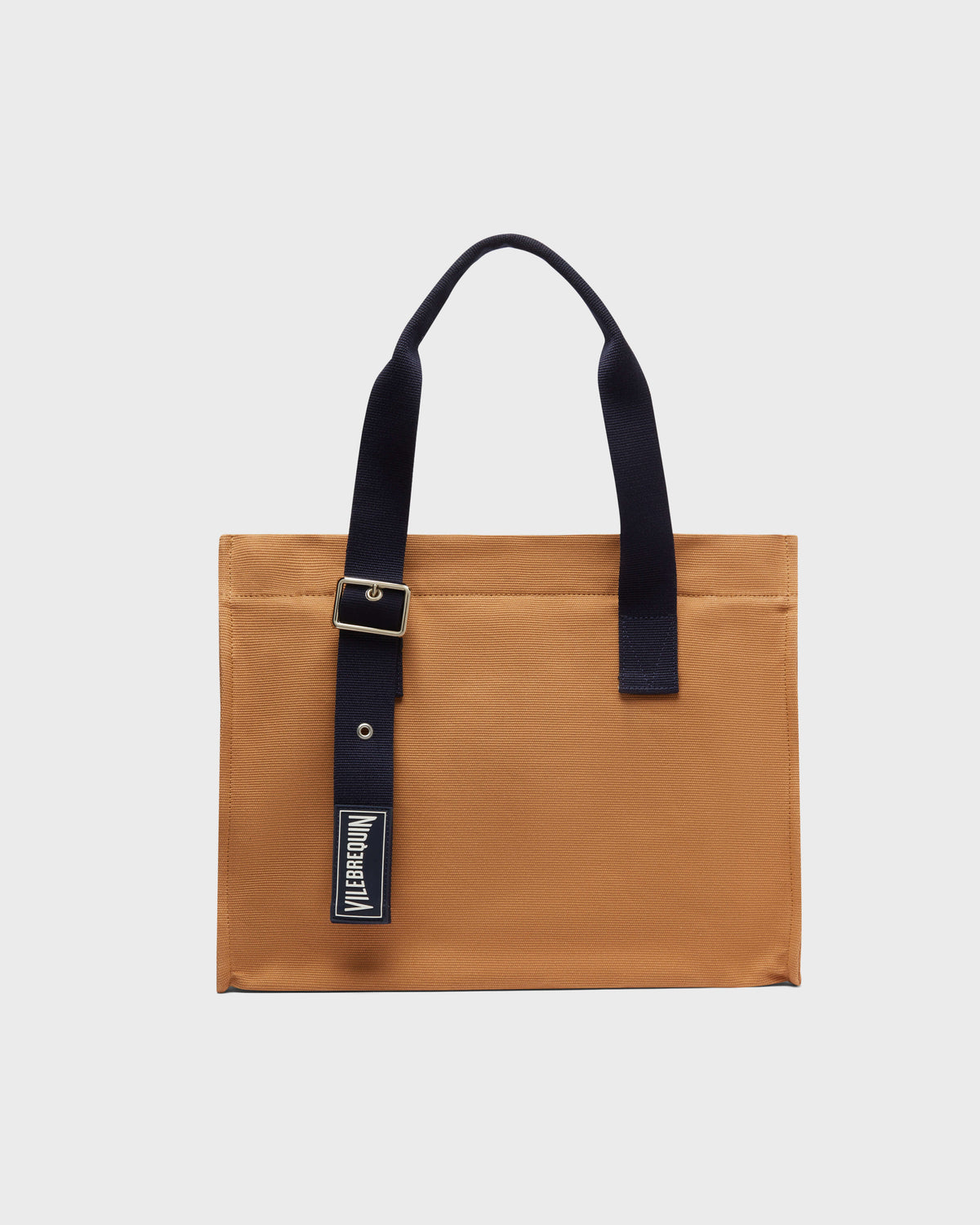 Small Cotton Beach Bag Solid - Brown Mocha Website | BMUE9103 / Vilebrequin Sale