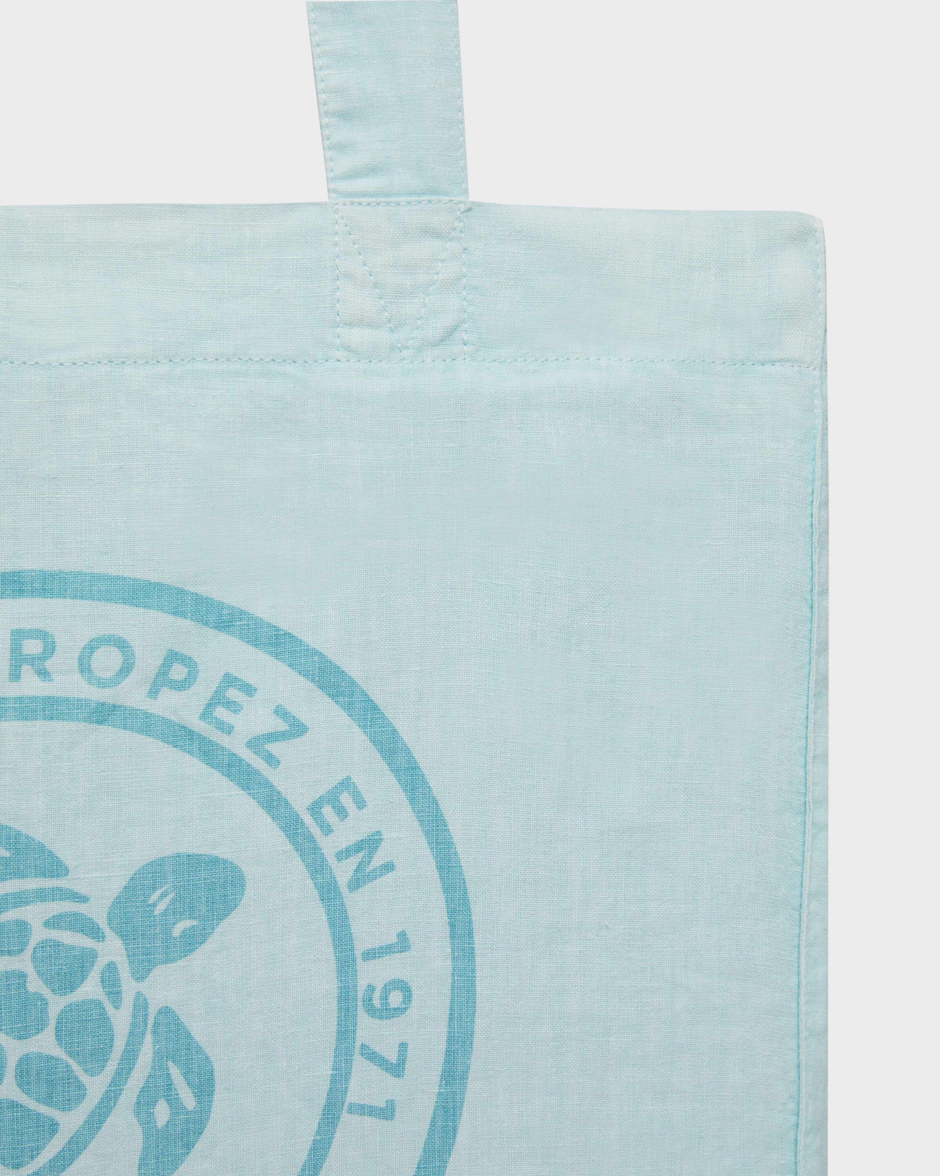 Unisex Linen Beach Bag Solid - Blue Pacific Accessories / Vilebrequin On sale