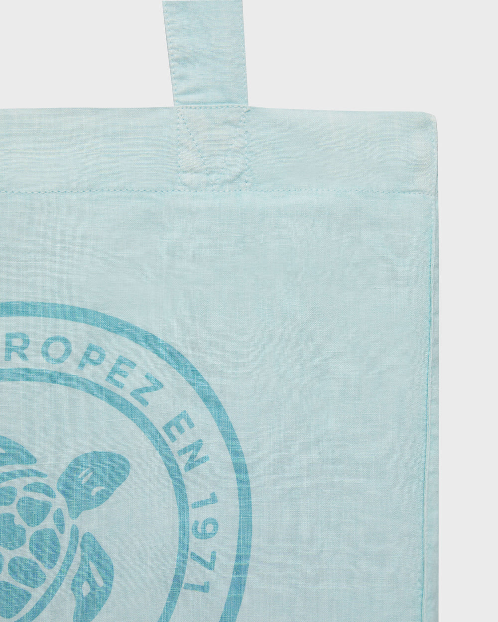 Unisex Linen Beach Bag Solid - Blue Pacific Accessories / Vilebrequin On sale