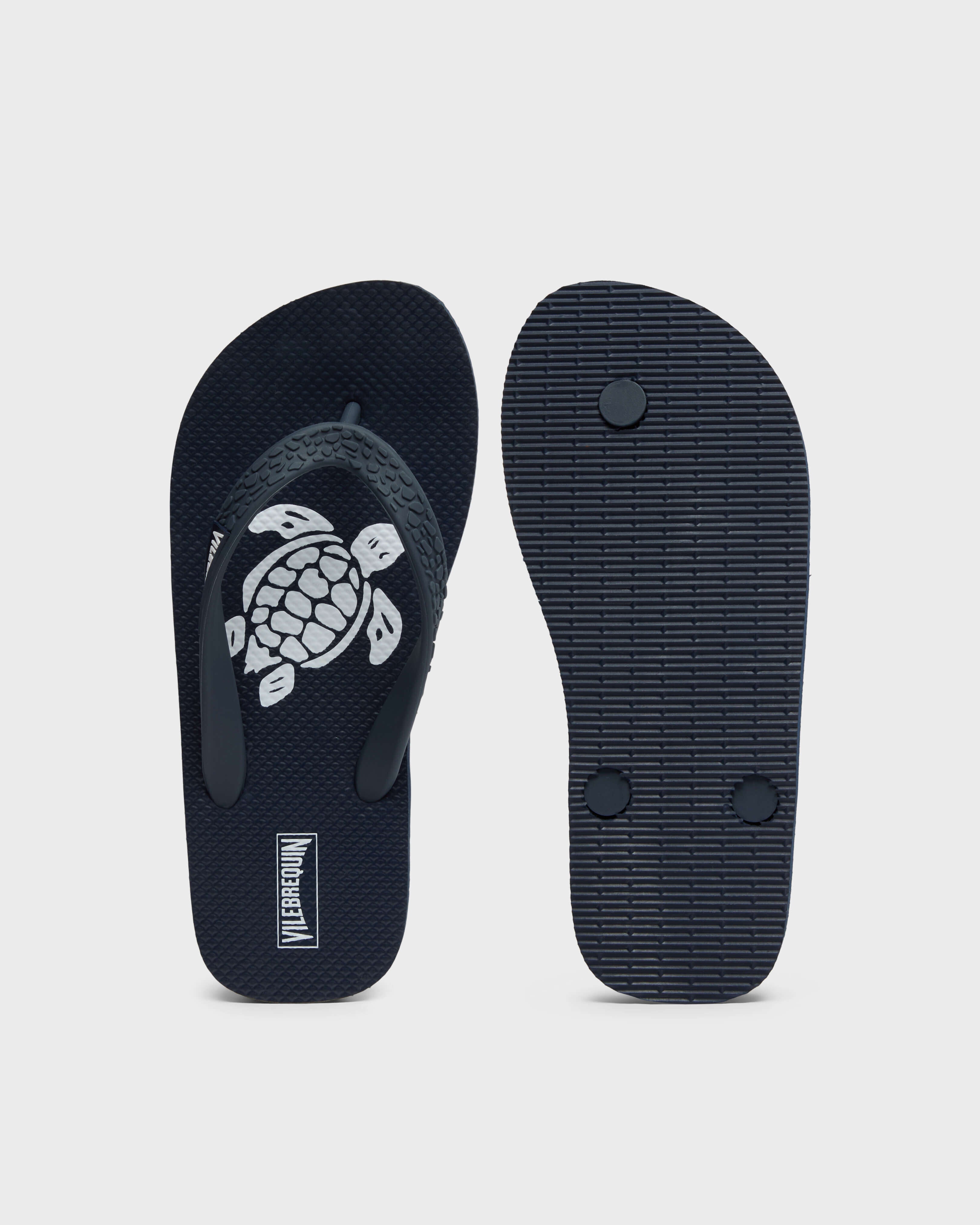 Kids Flip Flops Turtles - Blue Navy / Vilebrequin On sale