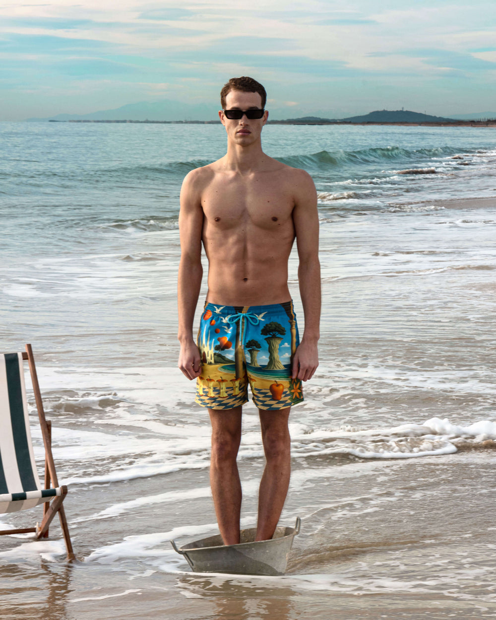 Swim Trunks Eden - VBQ x 3.PARADIS - Blue Santorini / Vilebrequin US