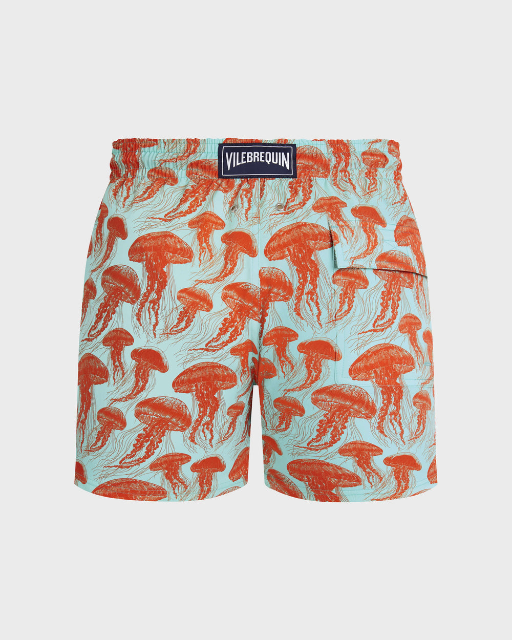 Stretch Short Swim Trunks Jellyfish Dance - Green Caribbean / Vilebrequin Online