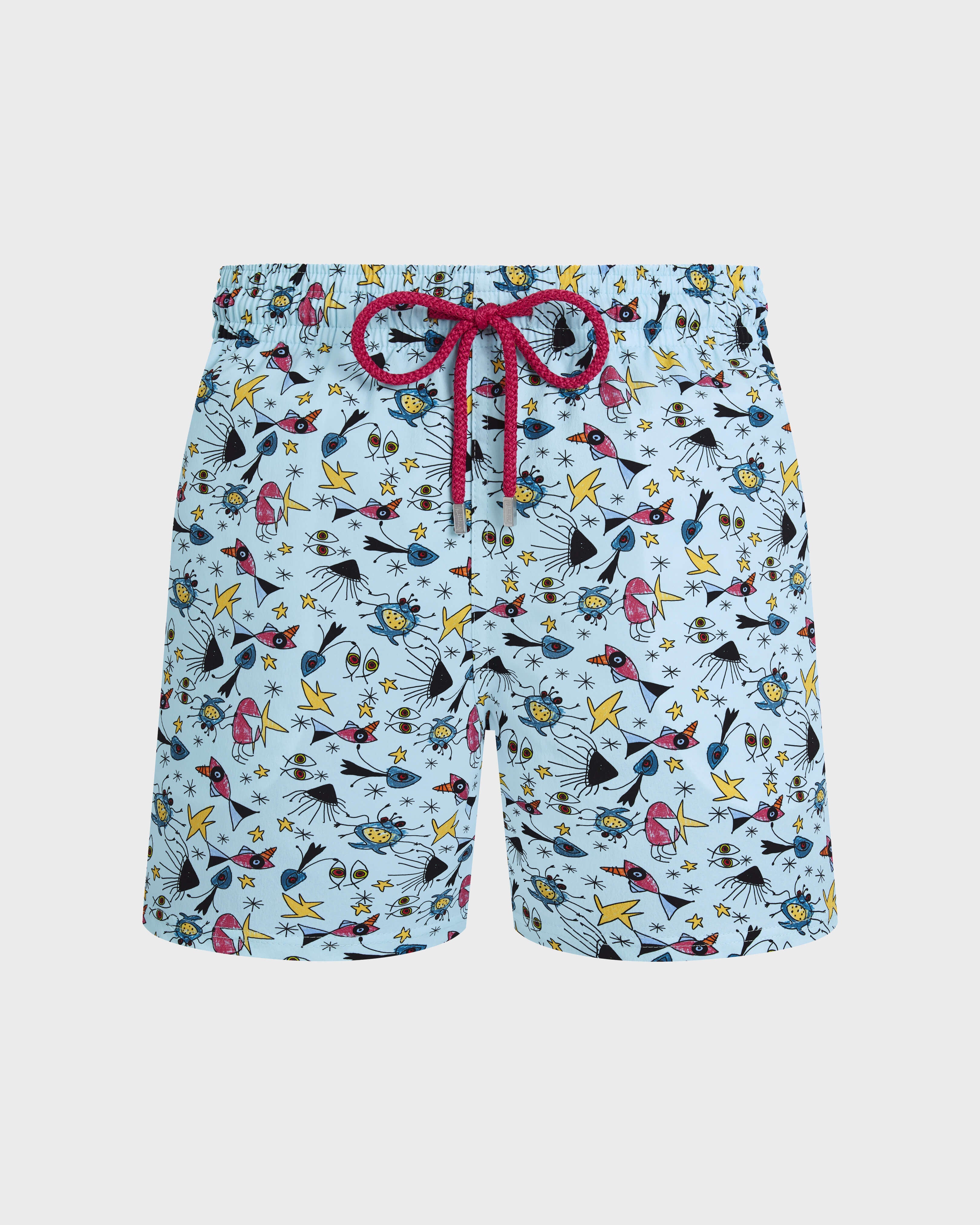 Stretch Short Swim Trunks Aquatic Carnival - Blue Oxygene / Vilebrequin On sale