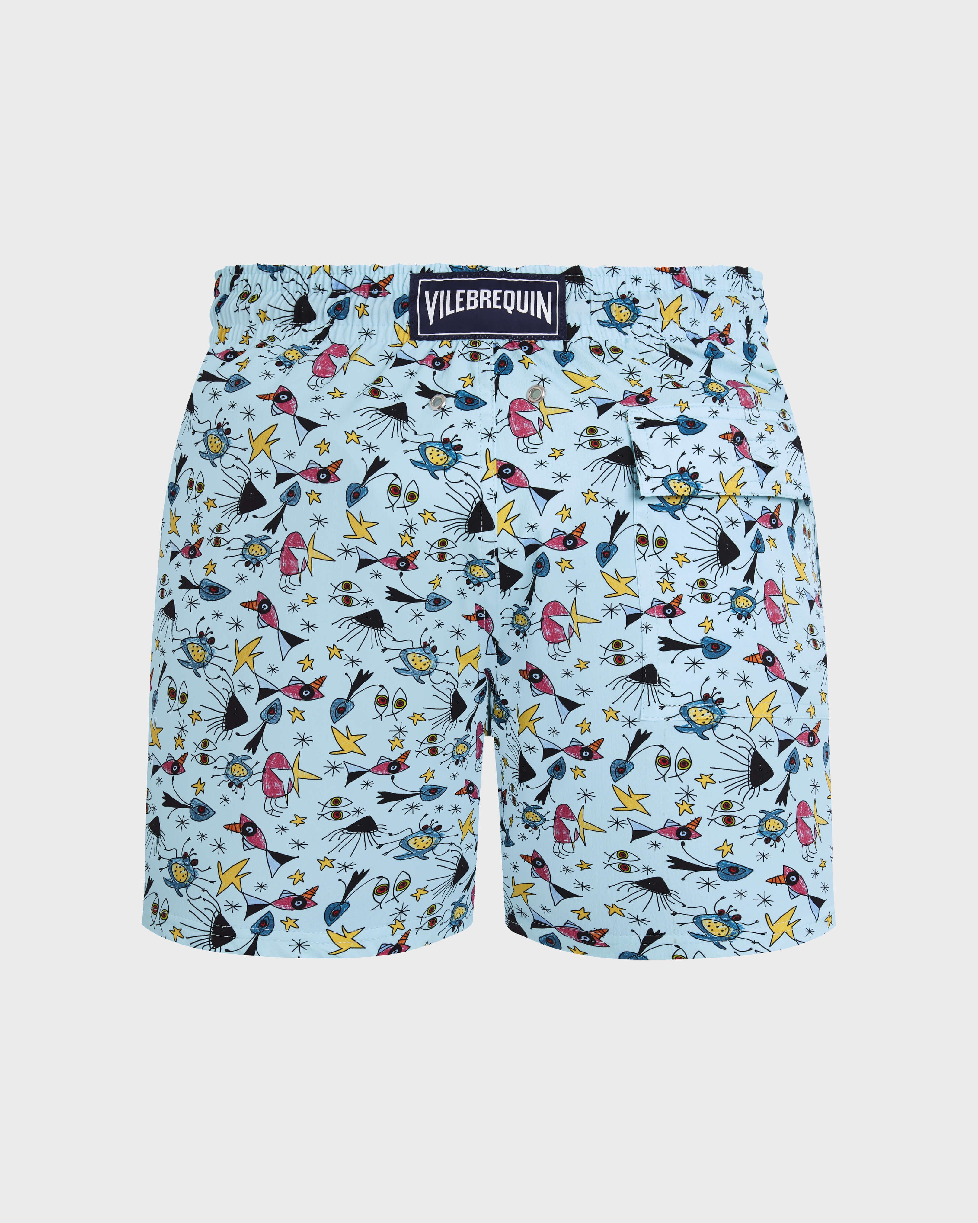 Stretch Short Swim Trunks Aquatic Carnival - Blue Oxygene / Vilebrequin On sale