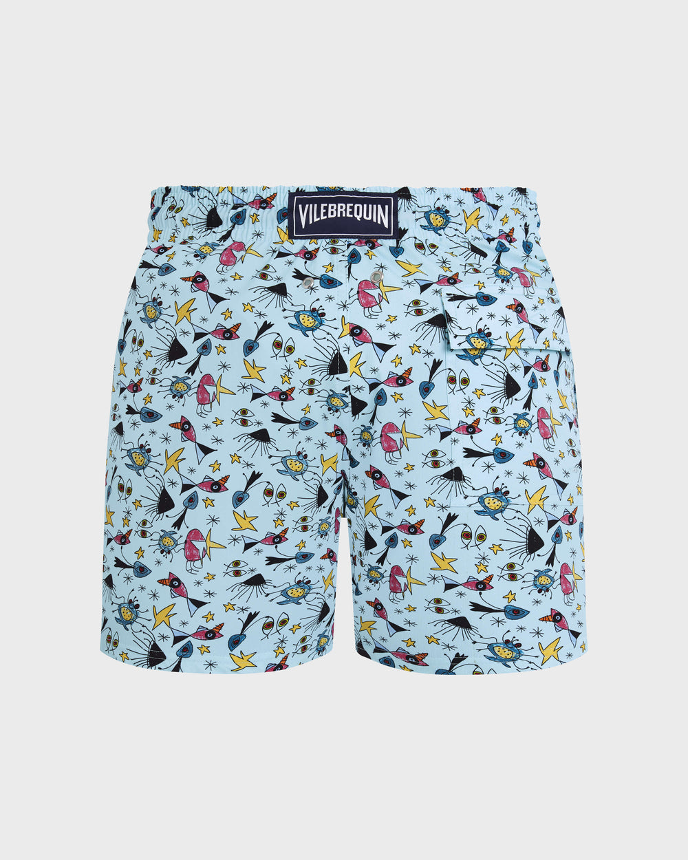 Stretch Short Swim Trunks Aquatic Carnival - Blue Oxygene / Vilebrequin On sale