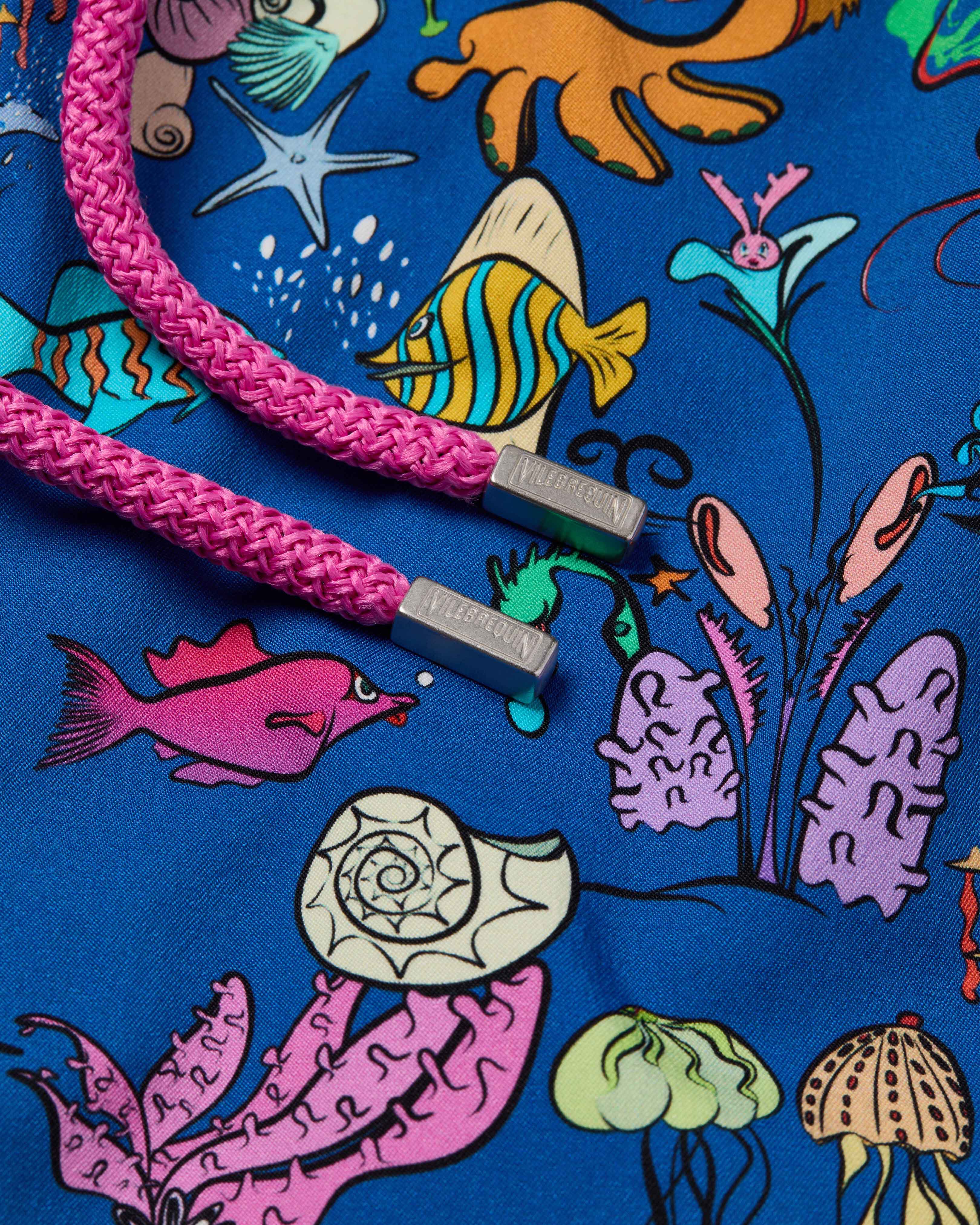 Stretch Short Swim Trunks Aquarium - Blue Palace / Vilebrequin For sale