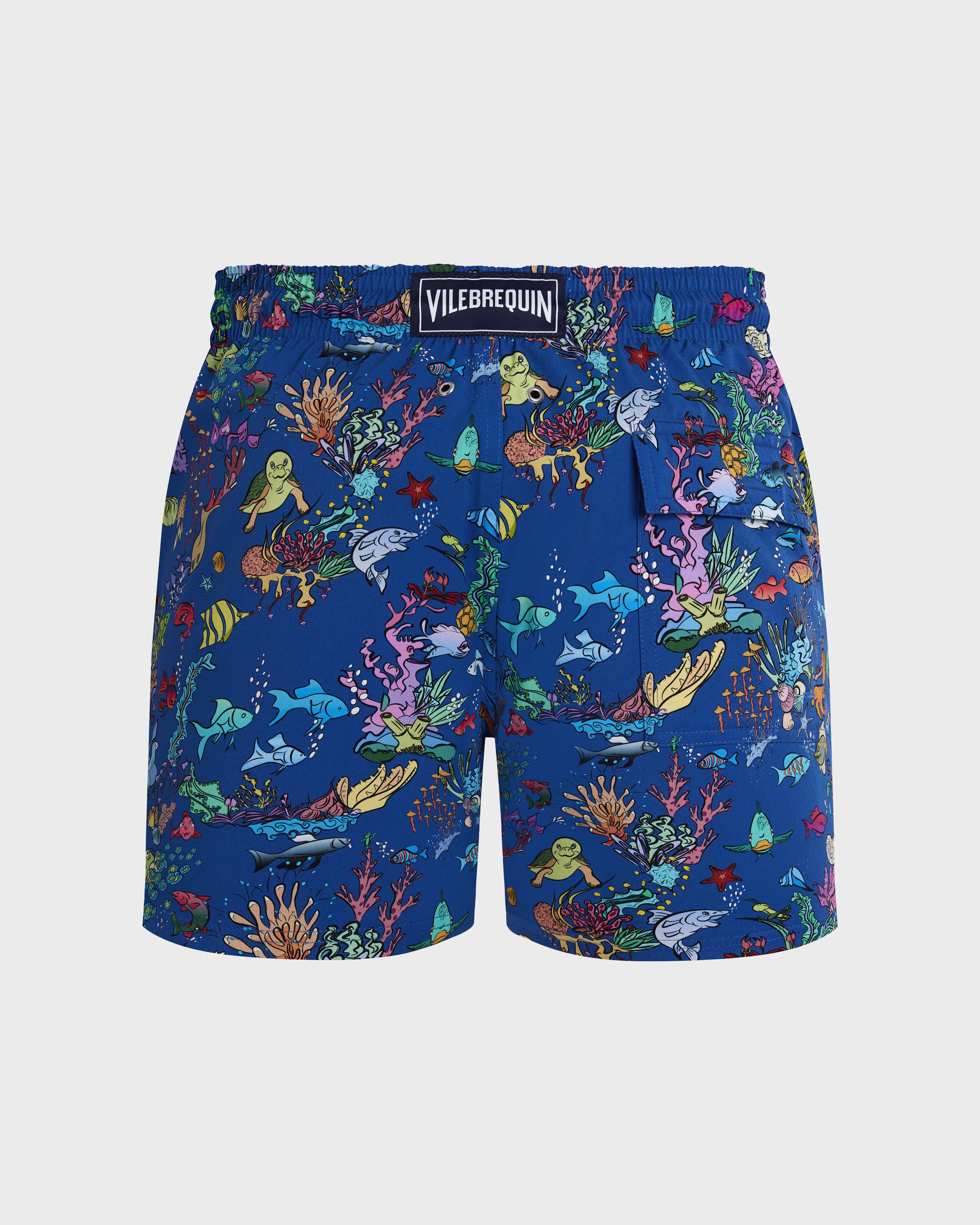 Stretch Short Swim Trunks Aquarium - Blue Palace / Vilebrequin For sale