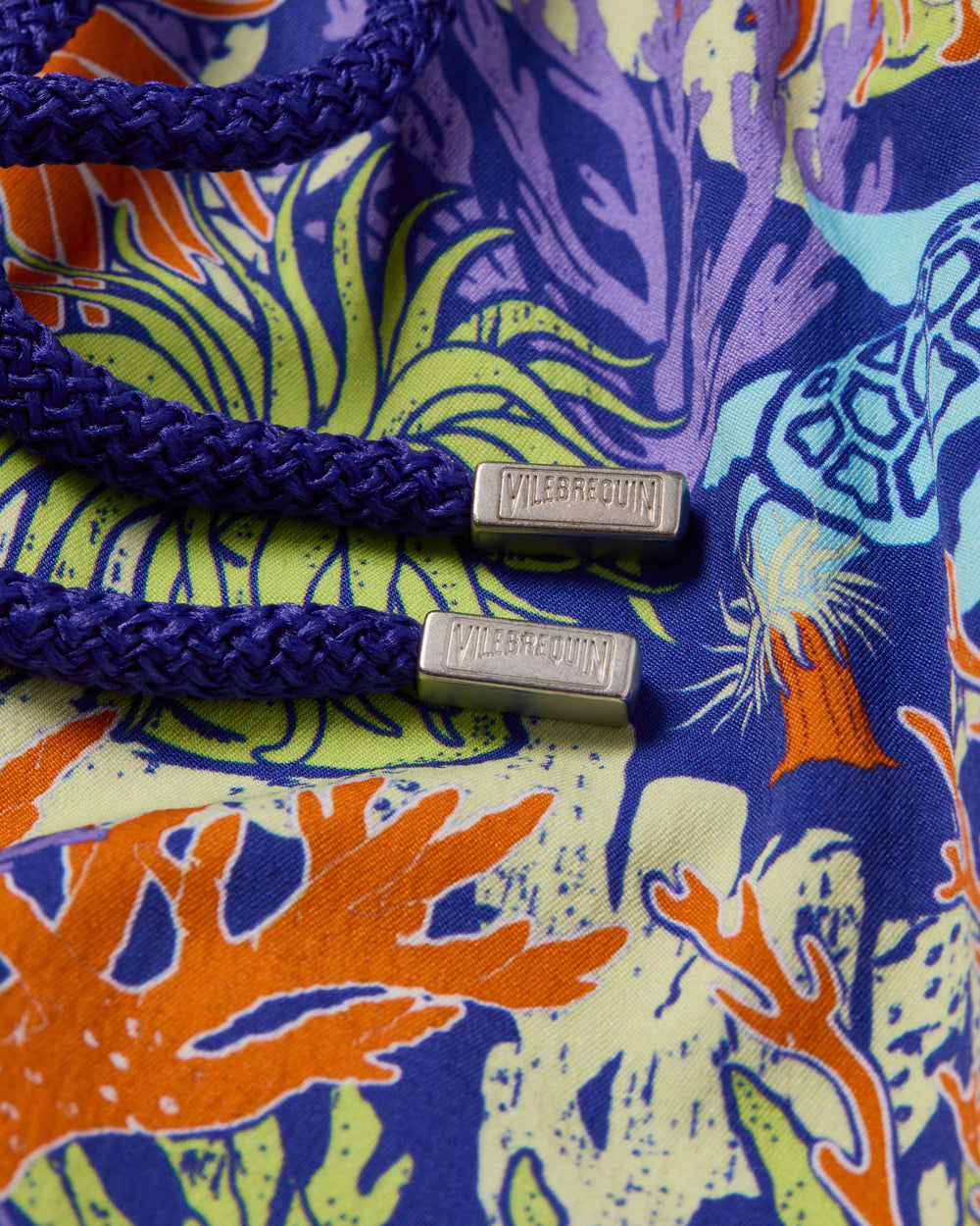 Stretch Short Swim Trunks Aquatic Life - Blue Versailles / Vilebrequin Outlet
