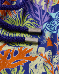 Stretch Short Swim Trunks Aquatic Life - Blue Versailles / Vilebrequin Outlet