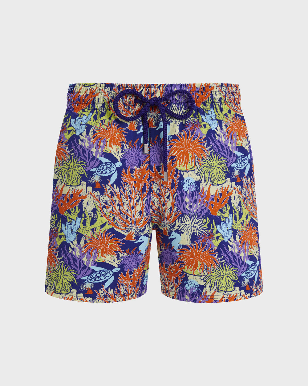 Stretch Short Swim Trunks Aquatic Life - Blue Versailles / Vilebrequin Outlet