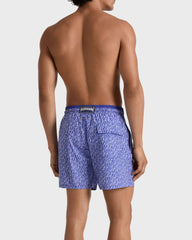 Bicolor Swim Trunks Graphic Shells - Blue Versailles / Vilebrequin New