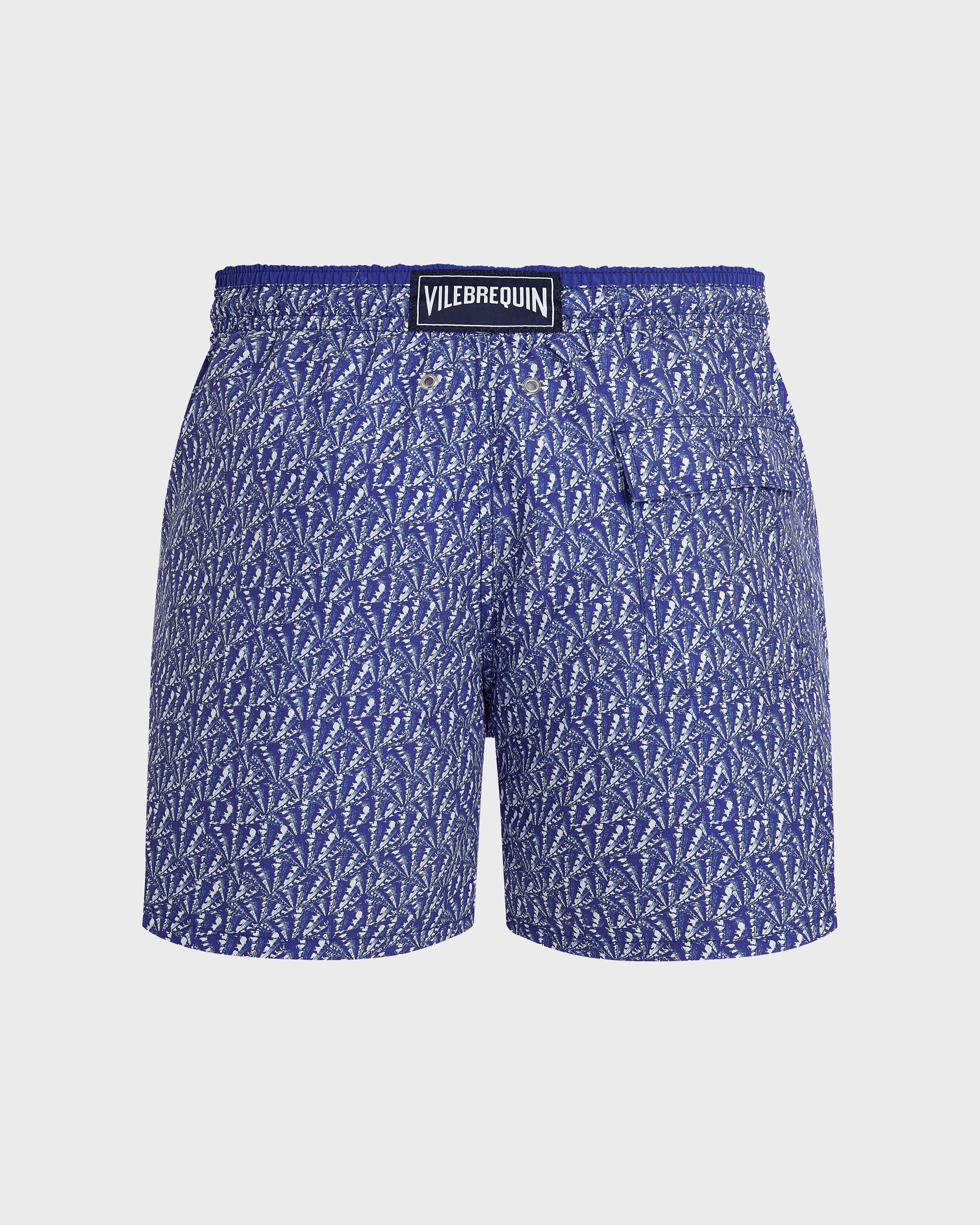 Bicolor Swim Trunks Graphic Shells - Blue Versailles / Vilebrequin New