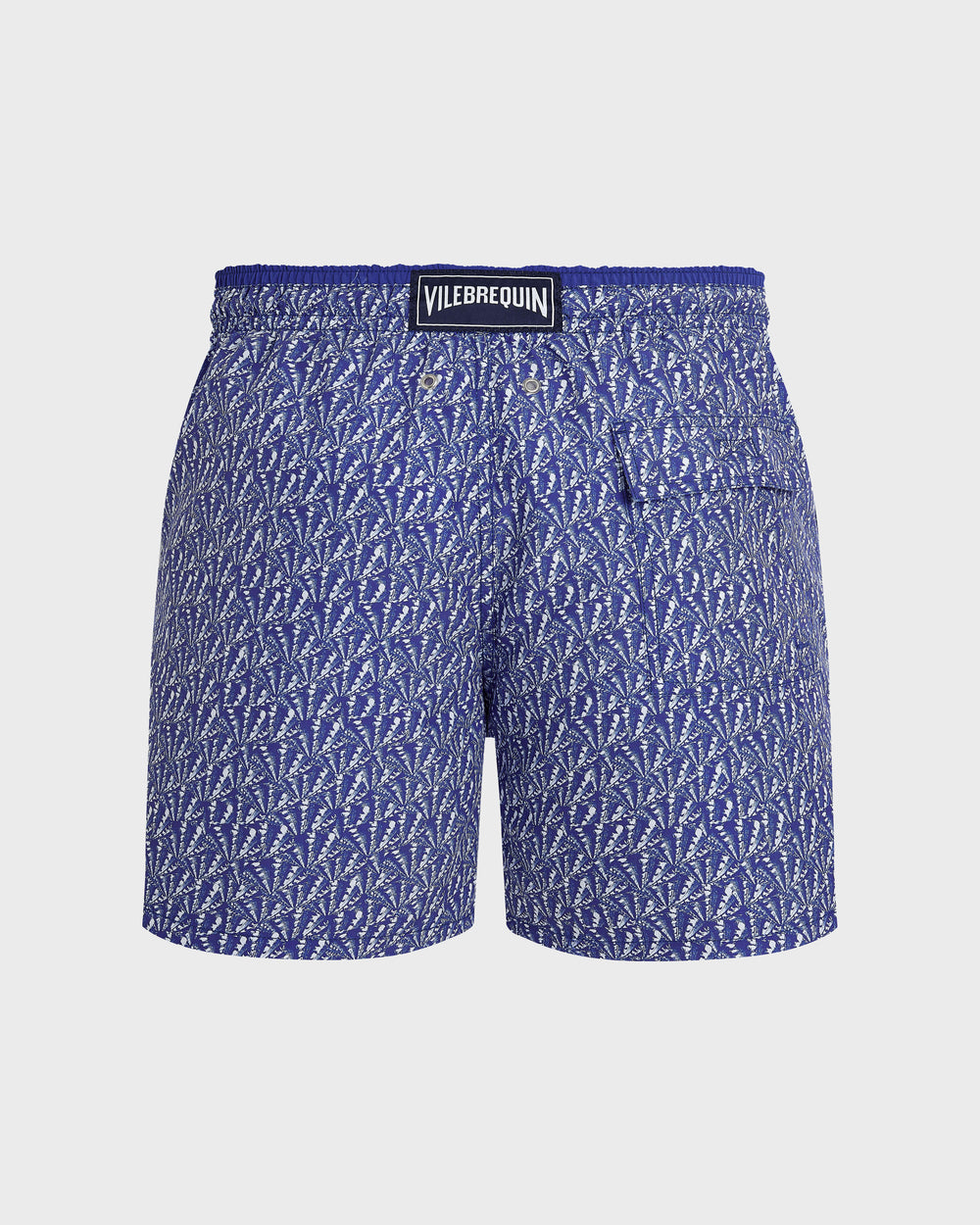 Bicolor Swim Trunks Graphic Shells - Blue Versailles / Vilebrequin New