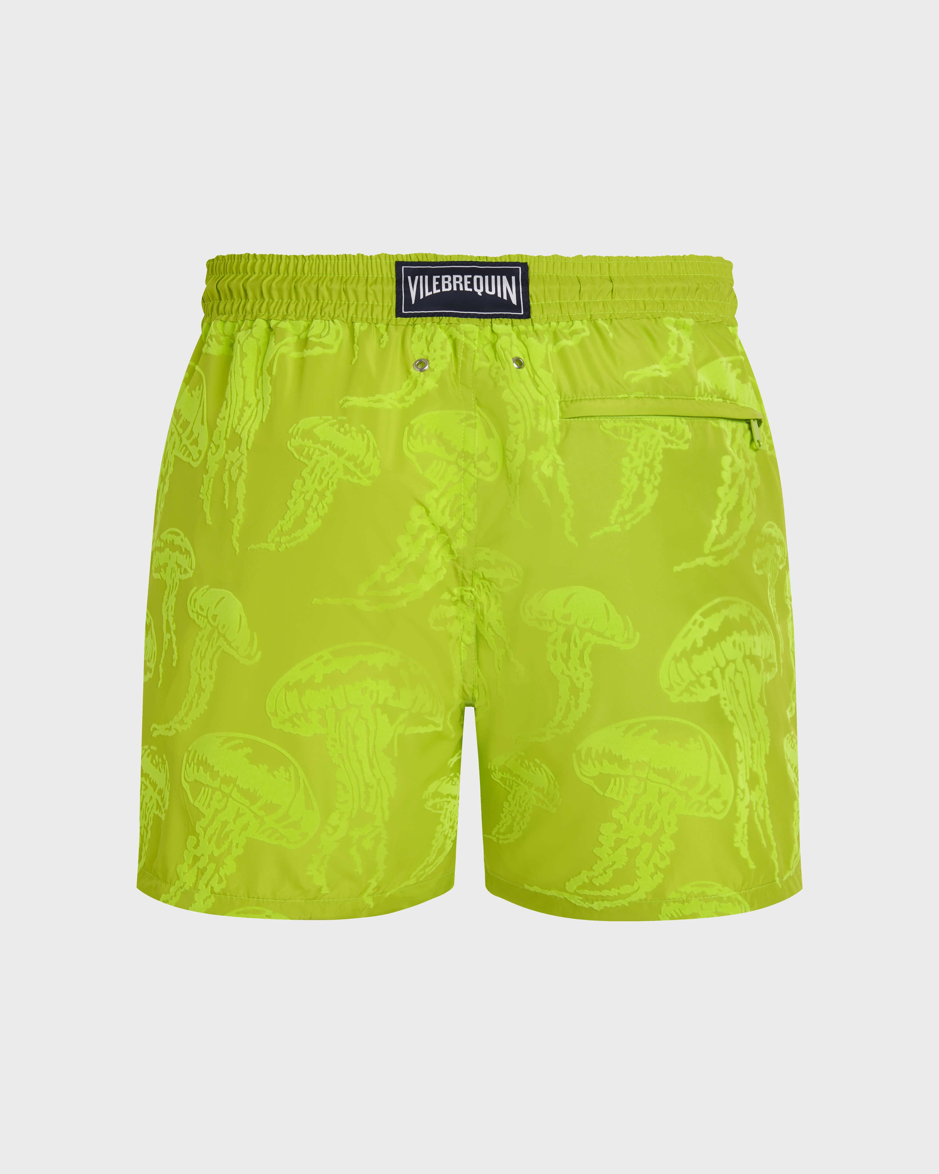 Ultra-light and packable Swim Trunks Flocked Jellyfish Dance - Green Acide / Vilebrequin Sale