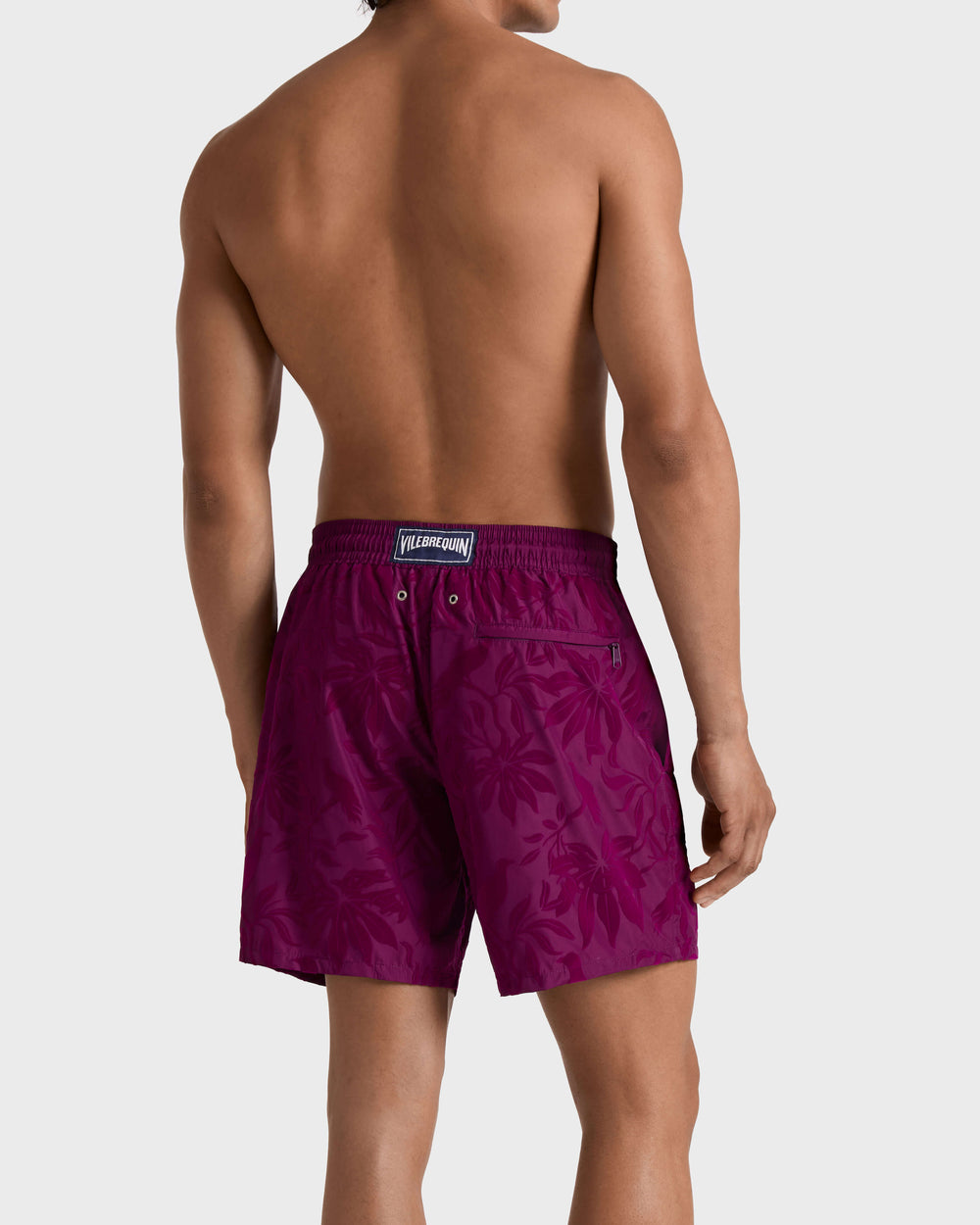 Ultra-light and packable Swim Trunks Flocked Birds of paradise - Purple Kerala / Vilebrequin On sale