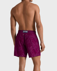 Ultra-light and packable Swim Trunks Flocked Birds of paradise - Purple Kerala / Vilebrequin On sale