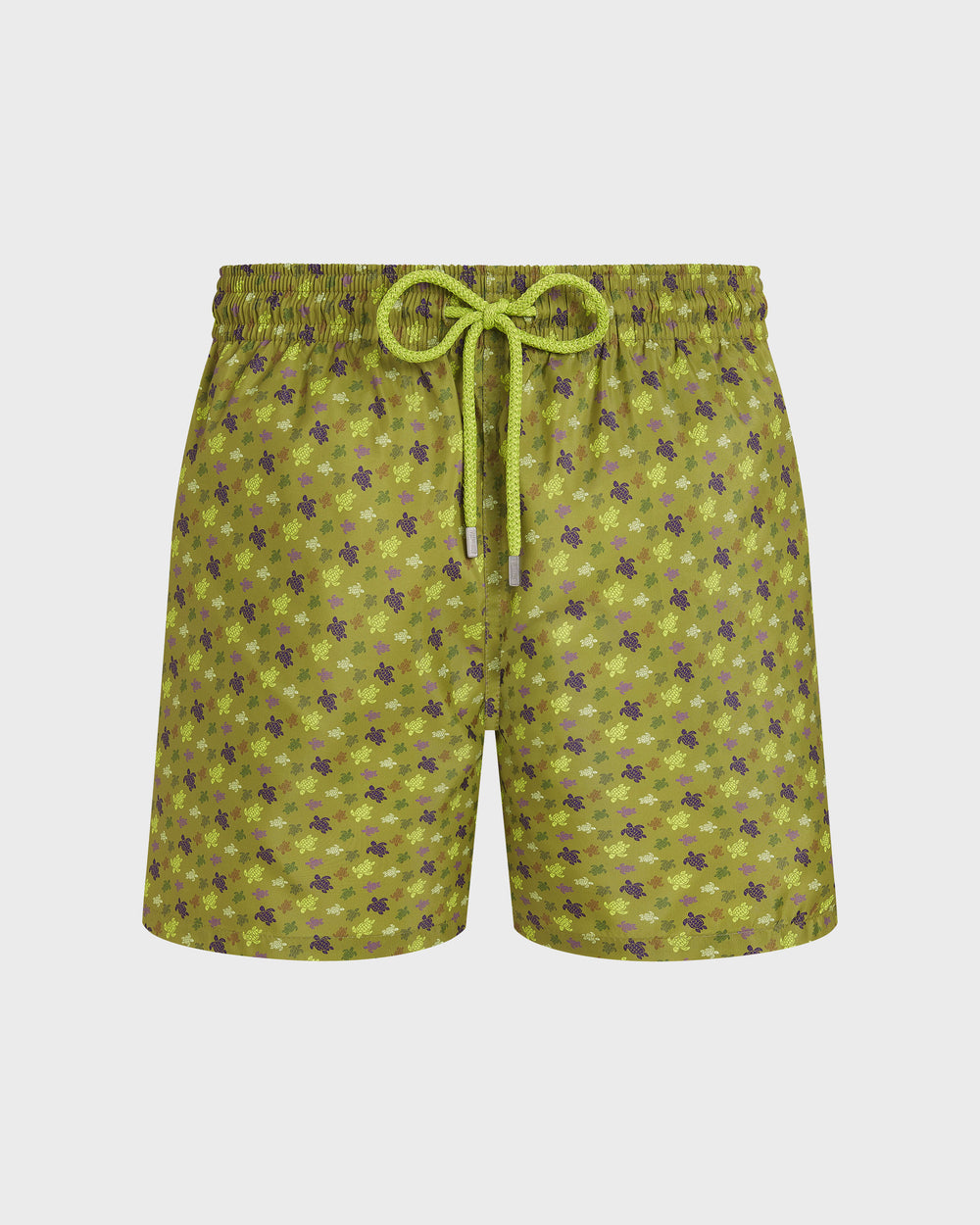Ultra-light and packable Swim Trunks Micro Ronde des Tortues - Green Wormwood / Vilebrequin For sale