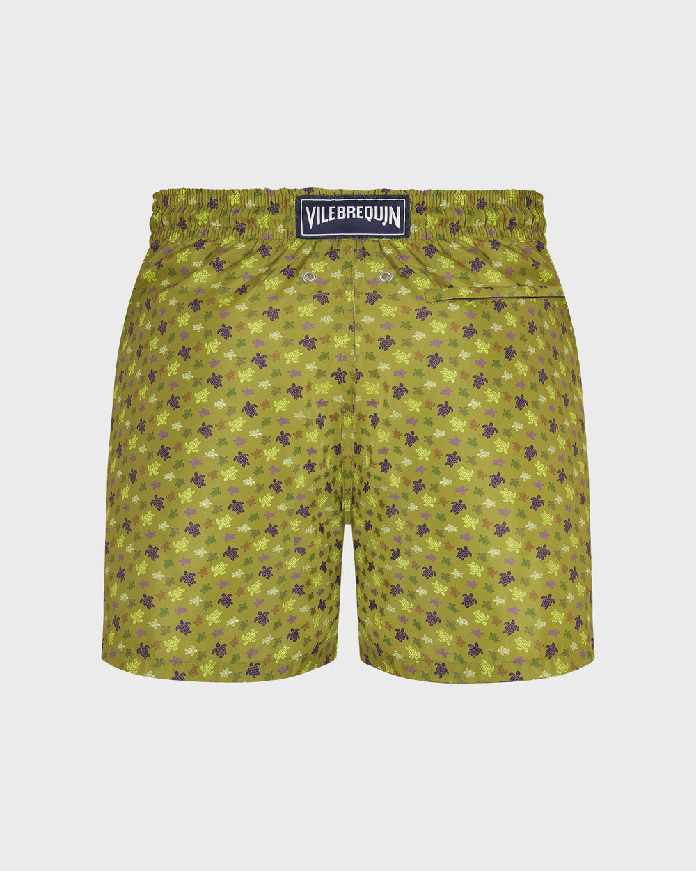Ultra-light and packable Swim Trunks Micro Ronde des Tortues - Green Wormwood / Vilebrequin For sale
